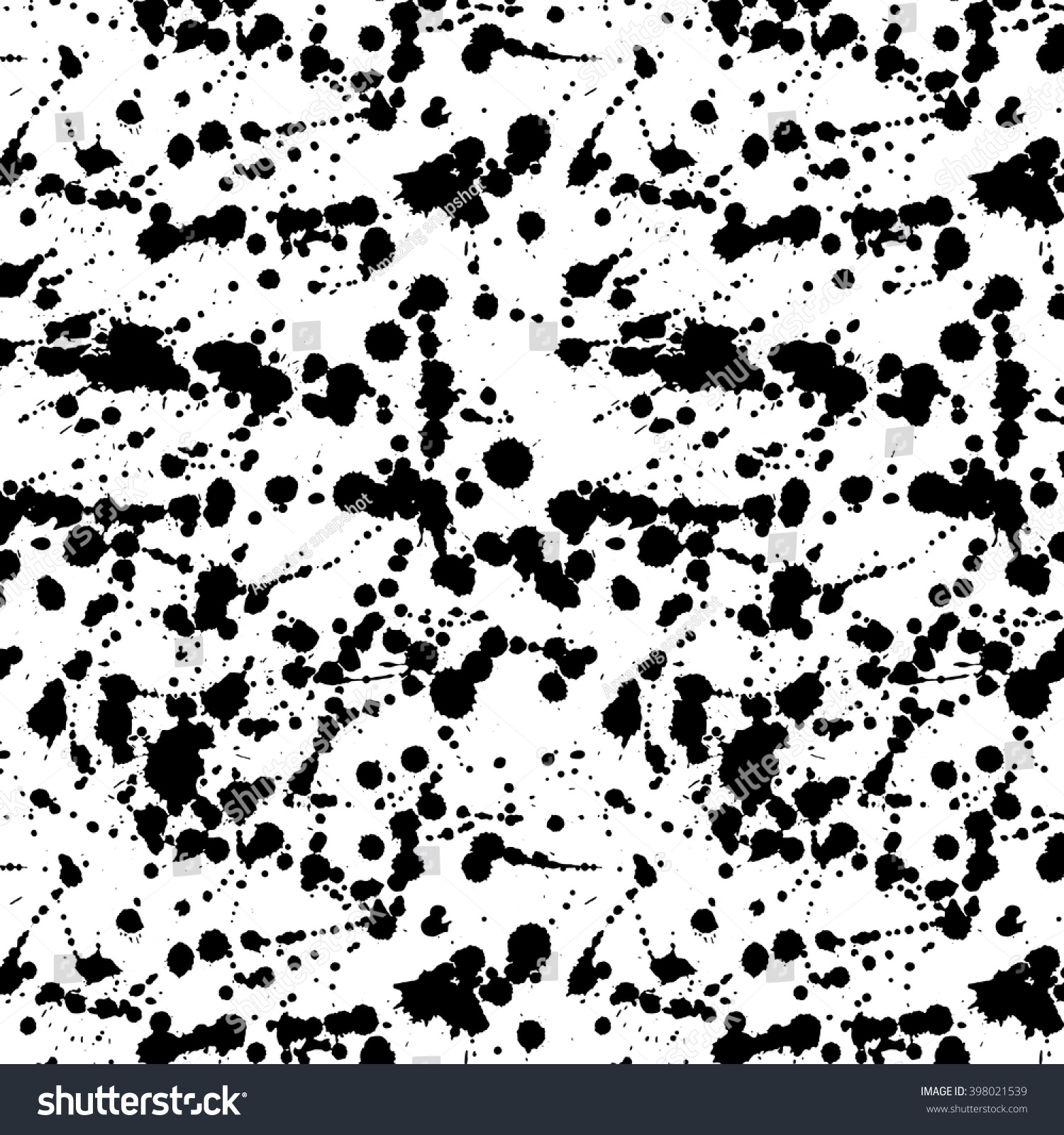 Splash Vector Seamless Pattern Black Spots Stock Vector 398021539 ...