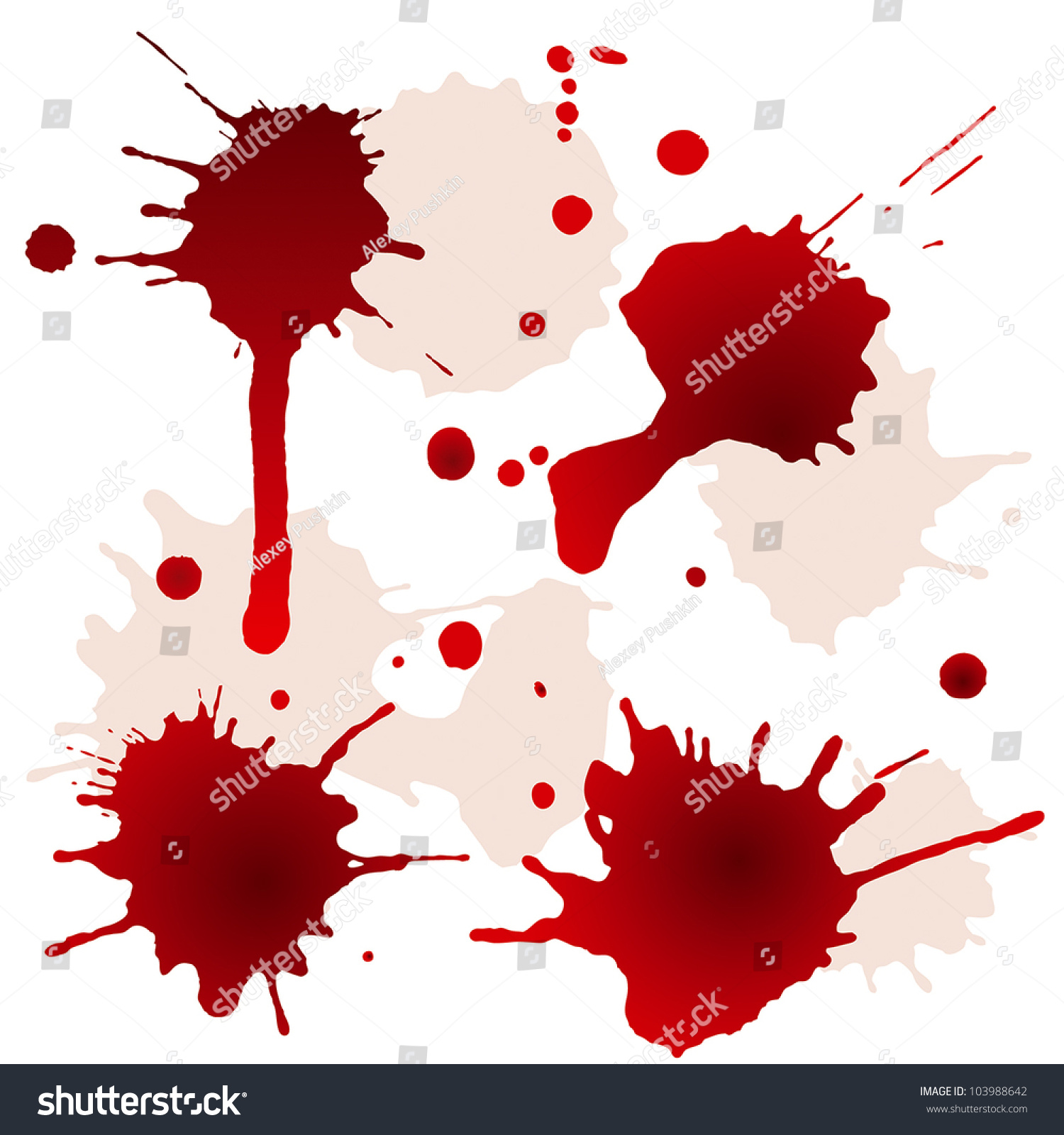 Splattered Blood Stains Stock Vector Royalty Free 103988642 splattered-blood-stains-stock-vector-royalty-free-103988642
