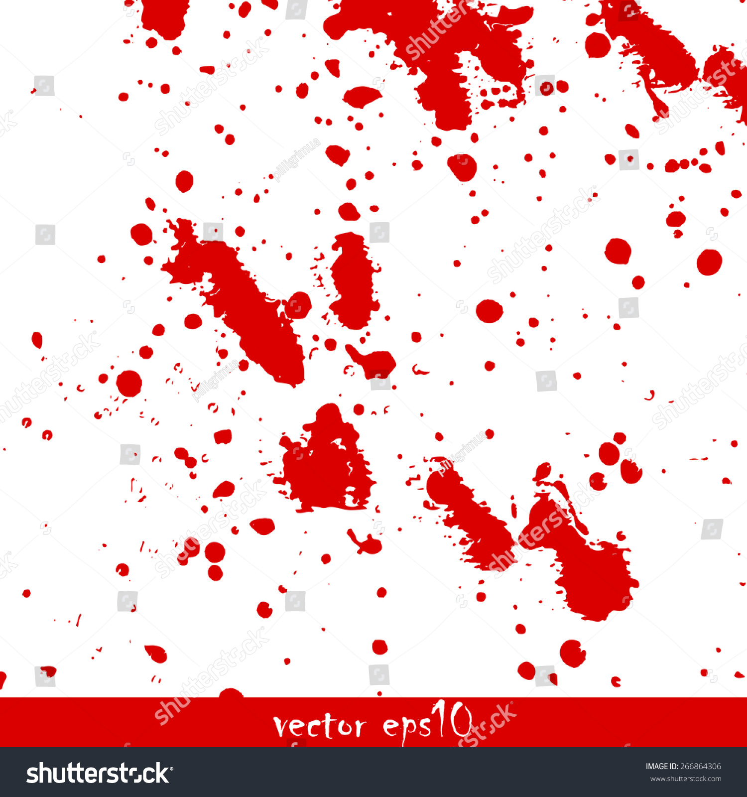 Splattered Blood Stains Vector Illustration Stock Vector (Royalty Free ...