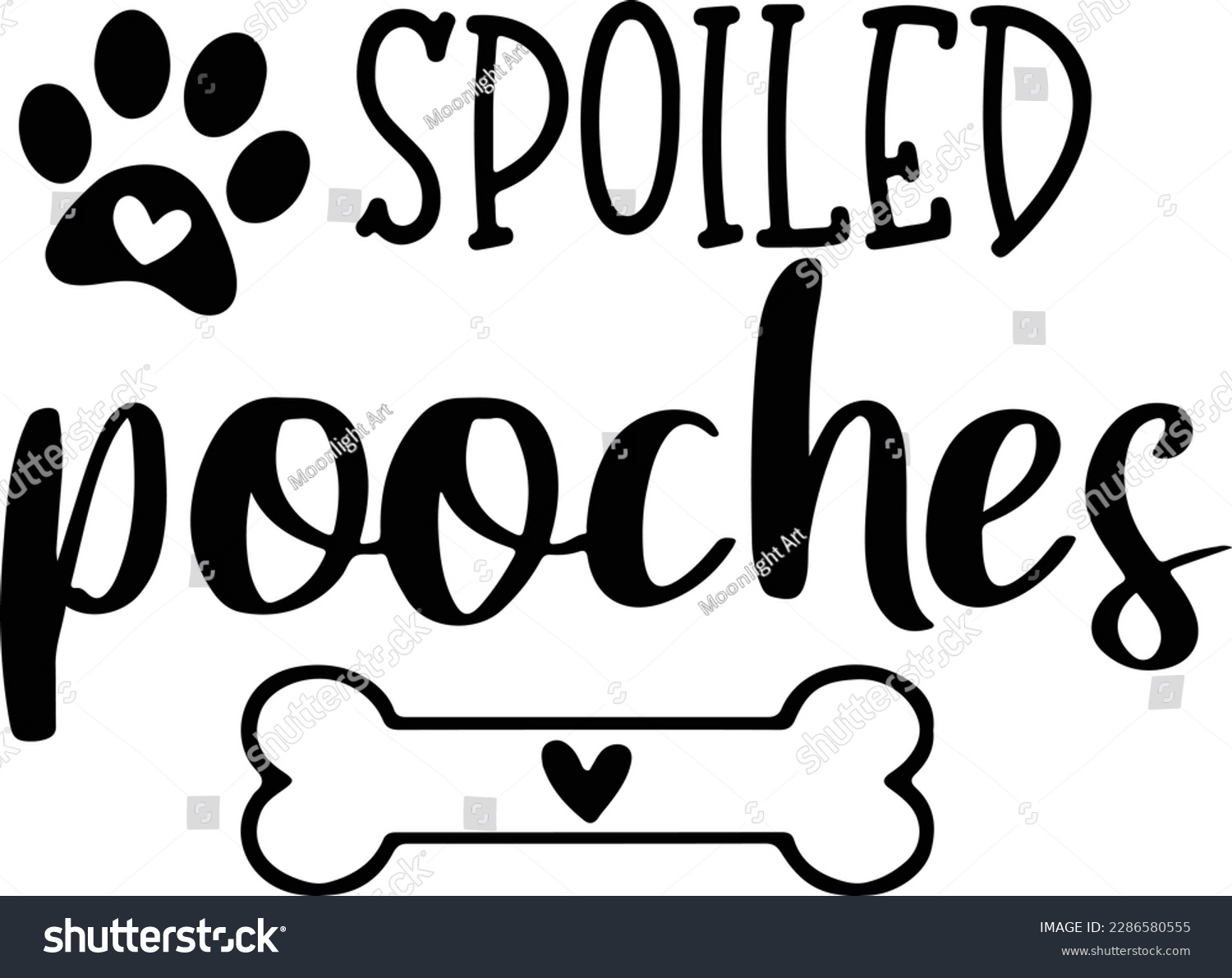 SVG of Spoiled Pooches Svg, Spoiled Pooches Dog Svg, Dog Treats Svg, Dog Treat Jar, Cookie Jar, Cookies, Mom, Svg Files, Png svg