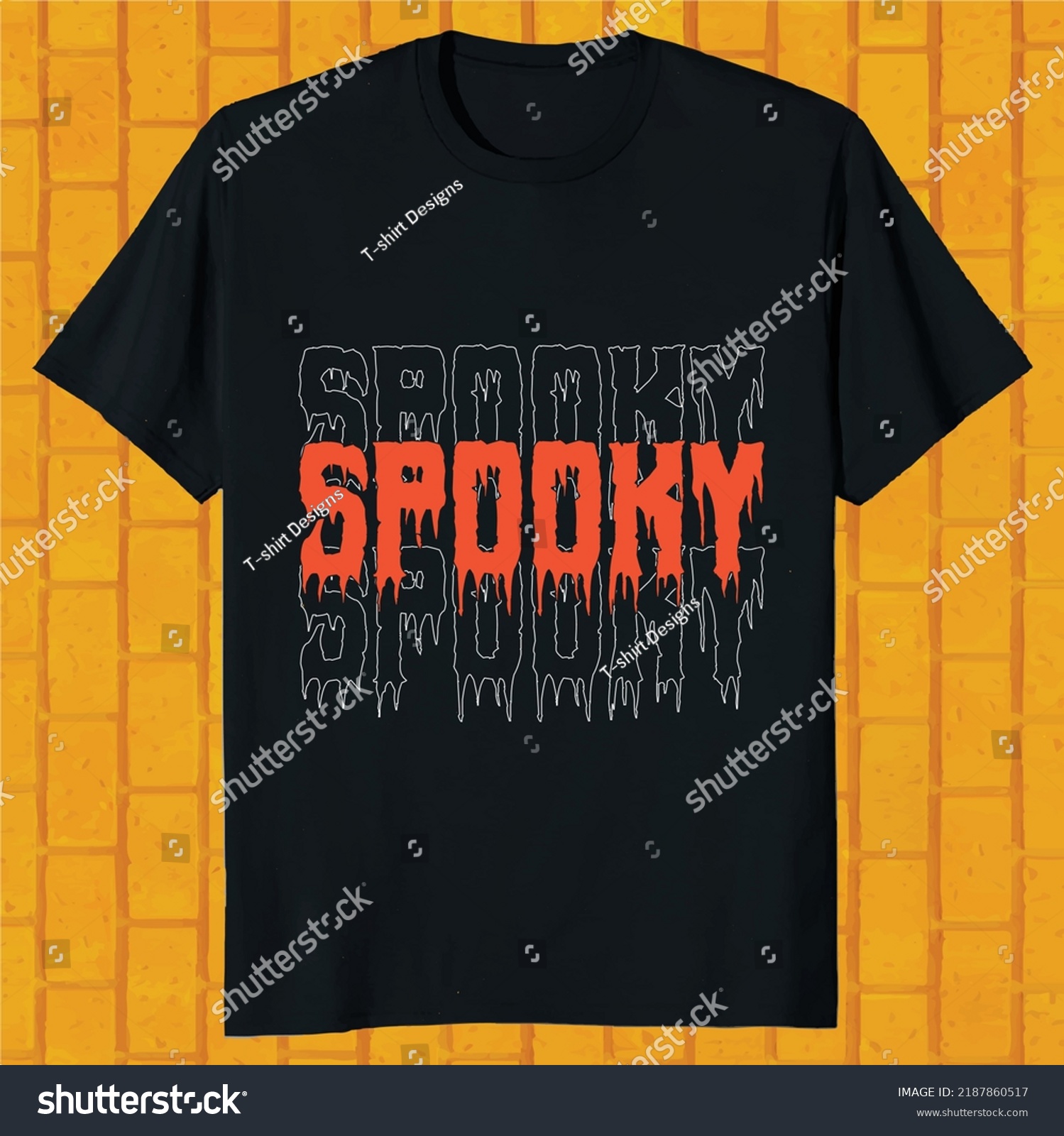 SVG of spooky hello ween t-shirt design svg