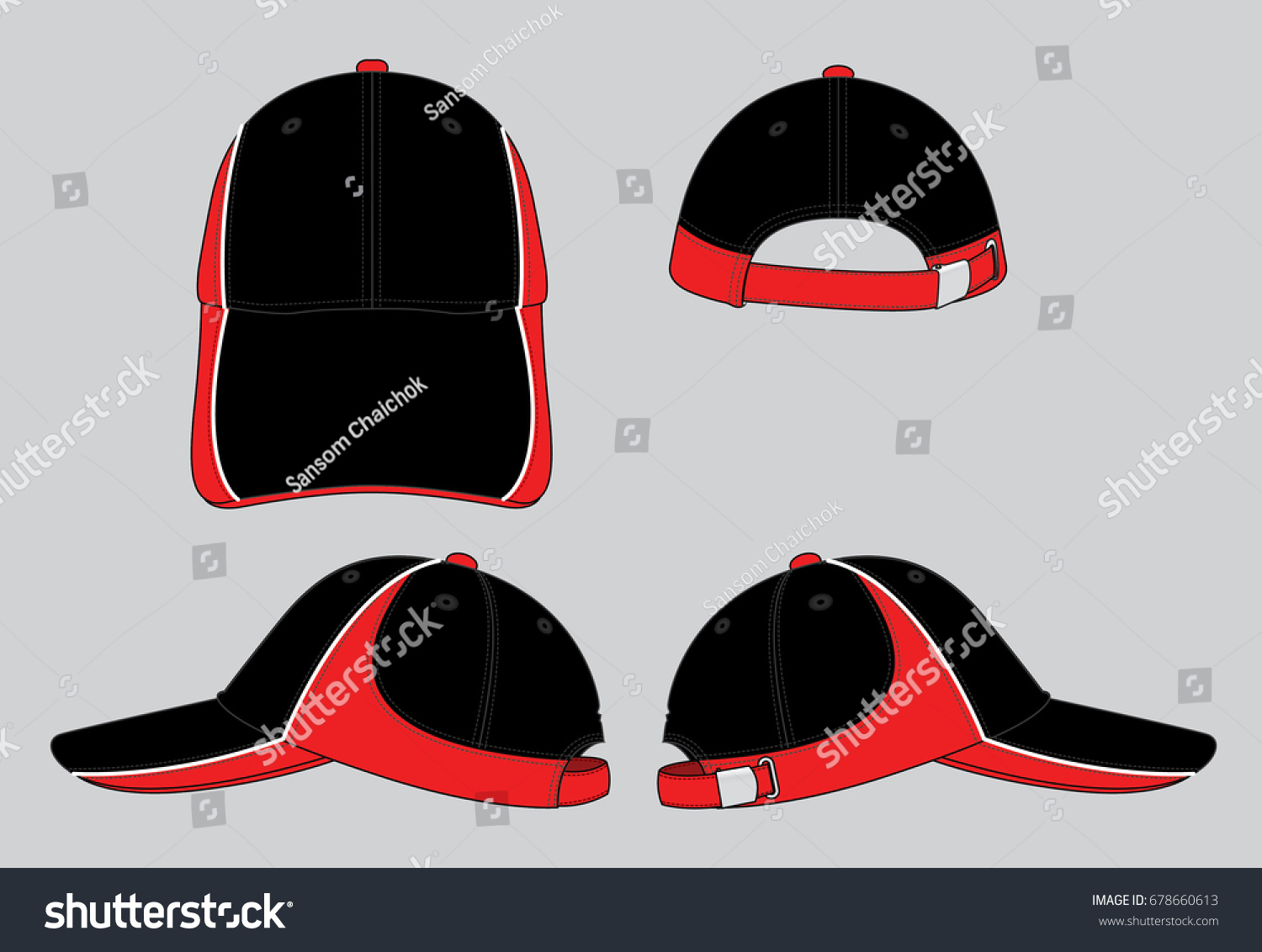 Sport Cap Design Stock Vector 678660613 Shutterstock