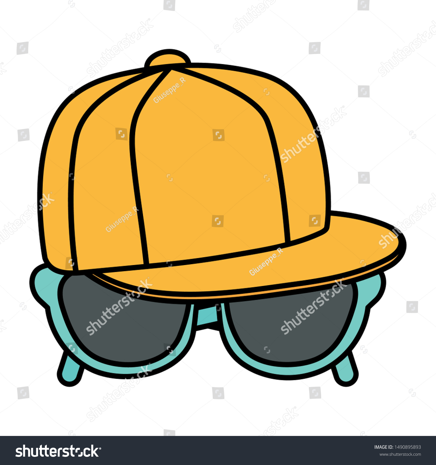 baseball cap clip on sunglasses