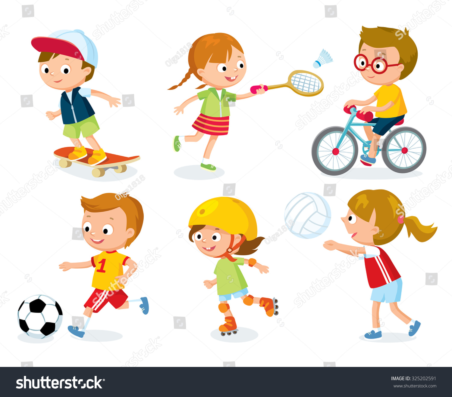 1,881 Kid playing badminton Stock Illustrations, Images & Vectors ...