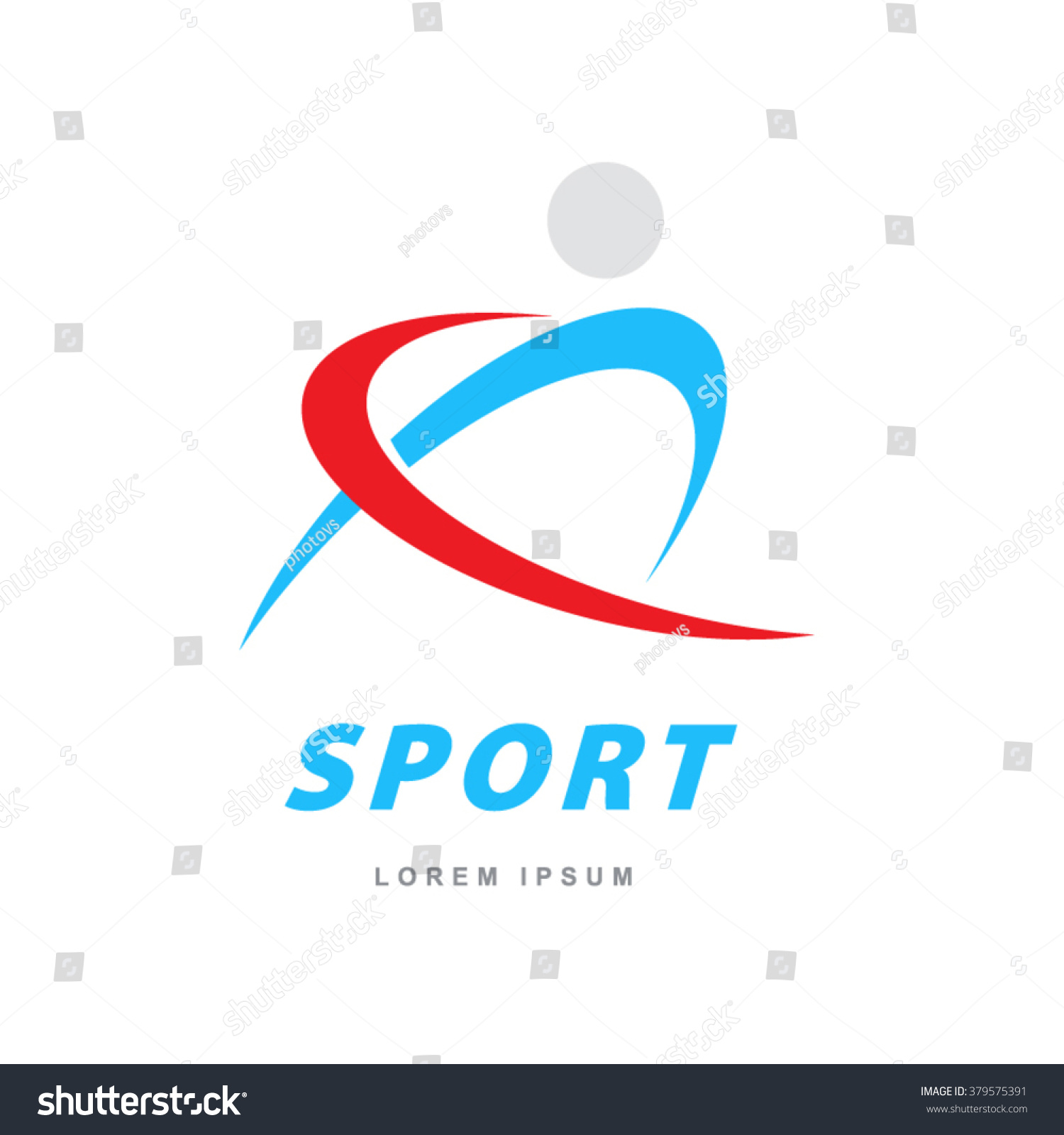 Sport Logo Design Silhouette Action Symbol Stock Vector (Royalty Free ...