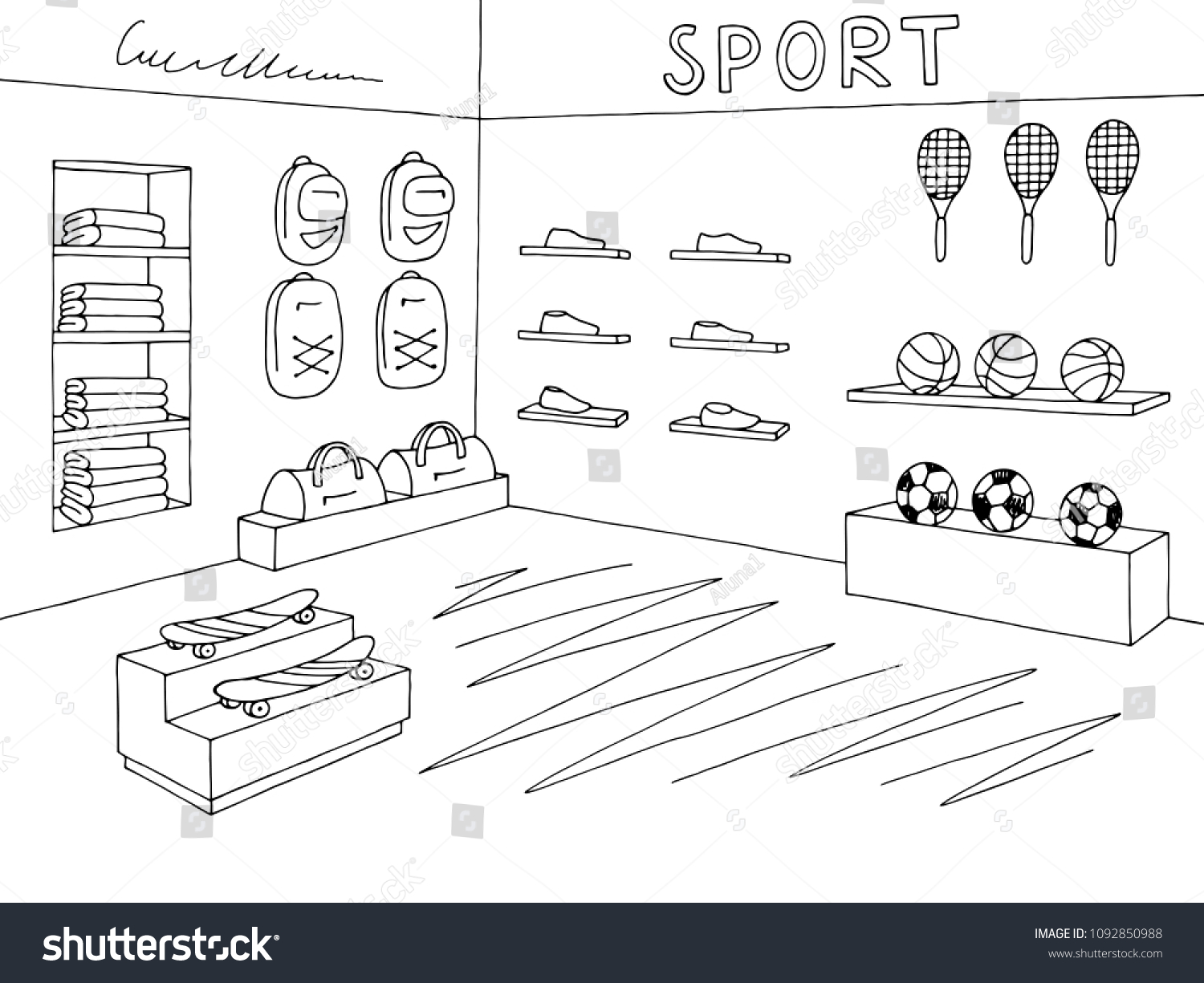 3,419 Shoe store sketch Images, Stock Photos & Vectors Shutterstock