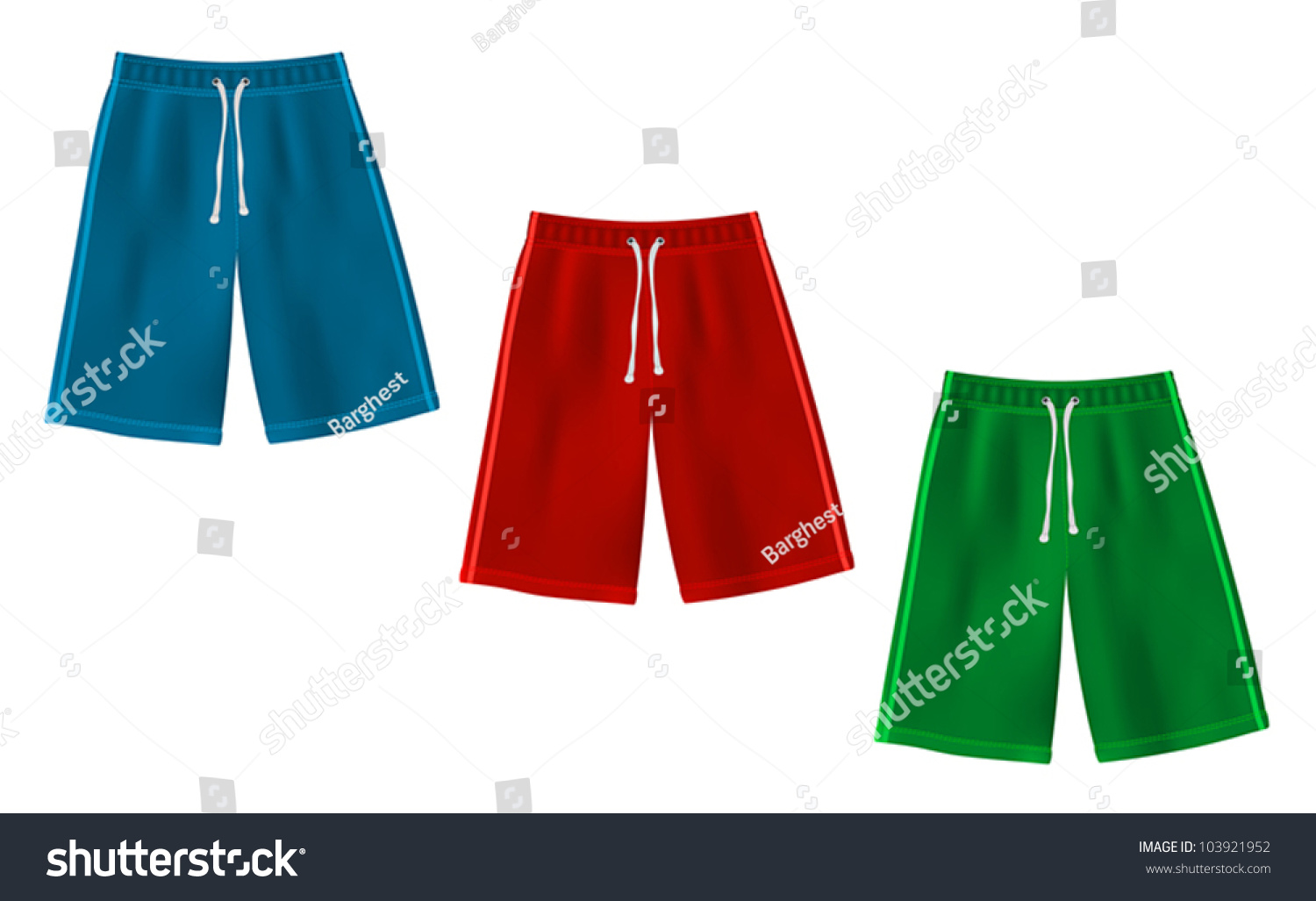 Sport Shorts Template Stock Vector 103921952 - Shutterstock