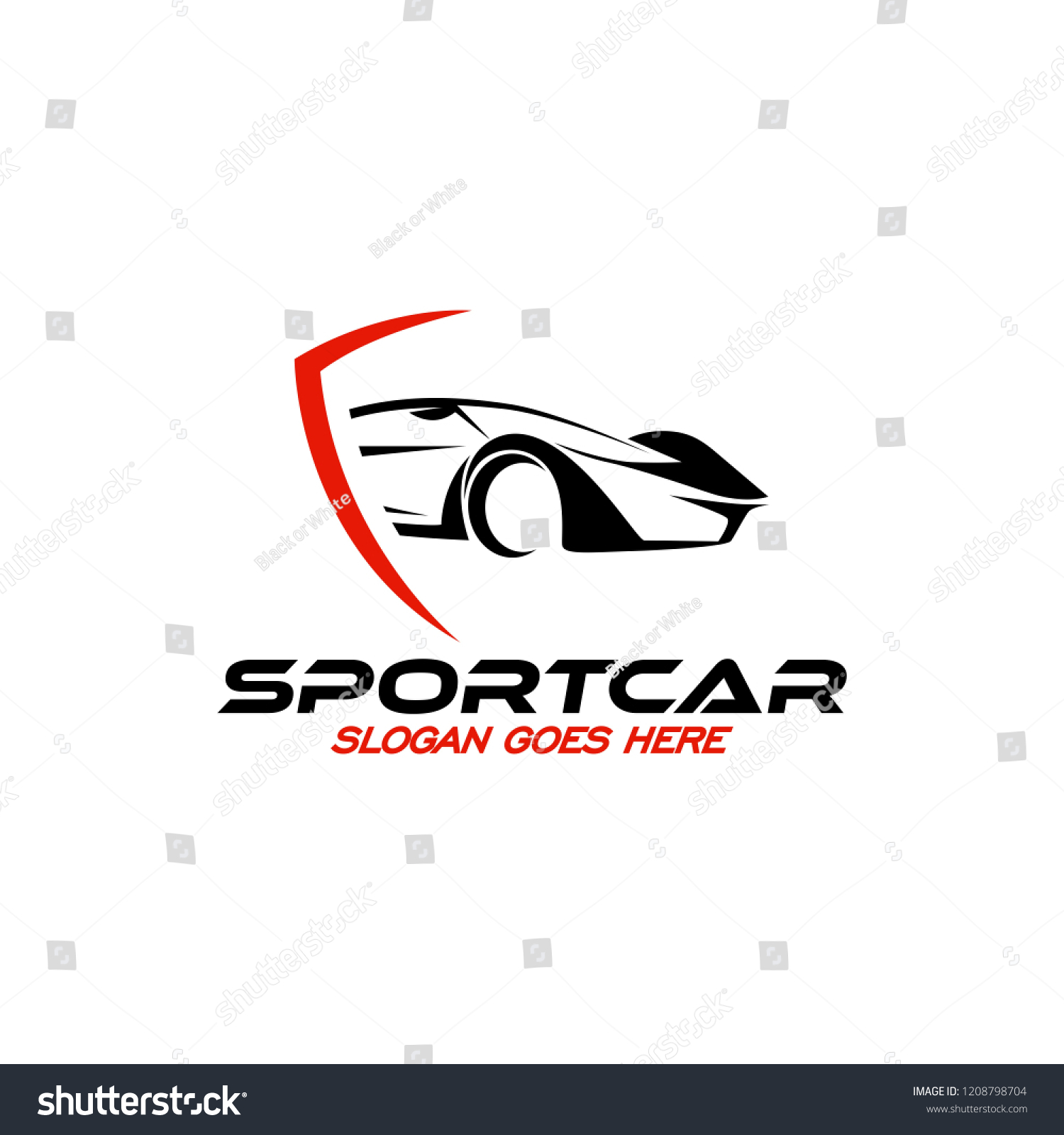 Sportcar Logo Vector Template Stock Vector (Royalty Free) 1208798704