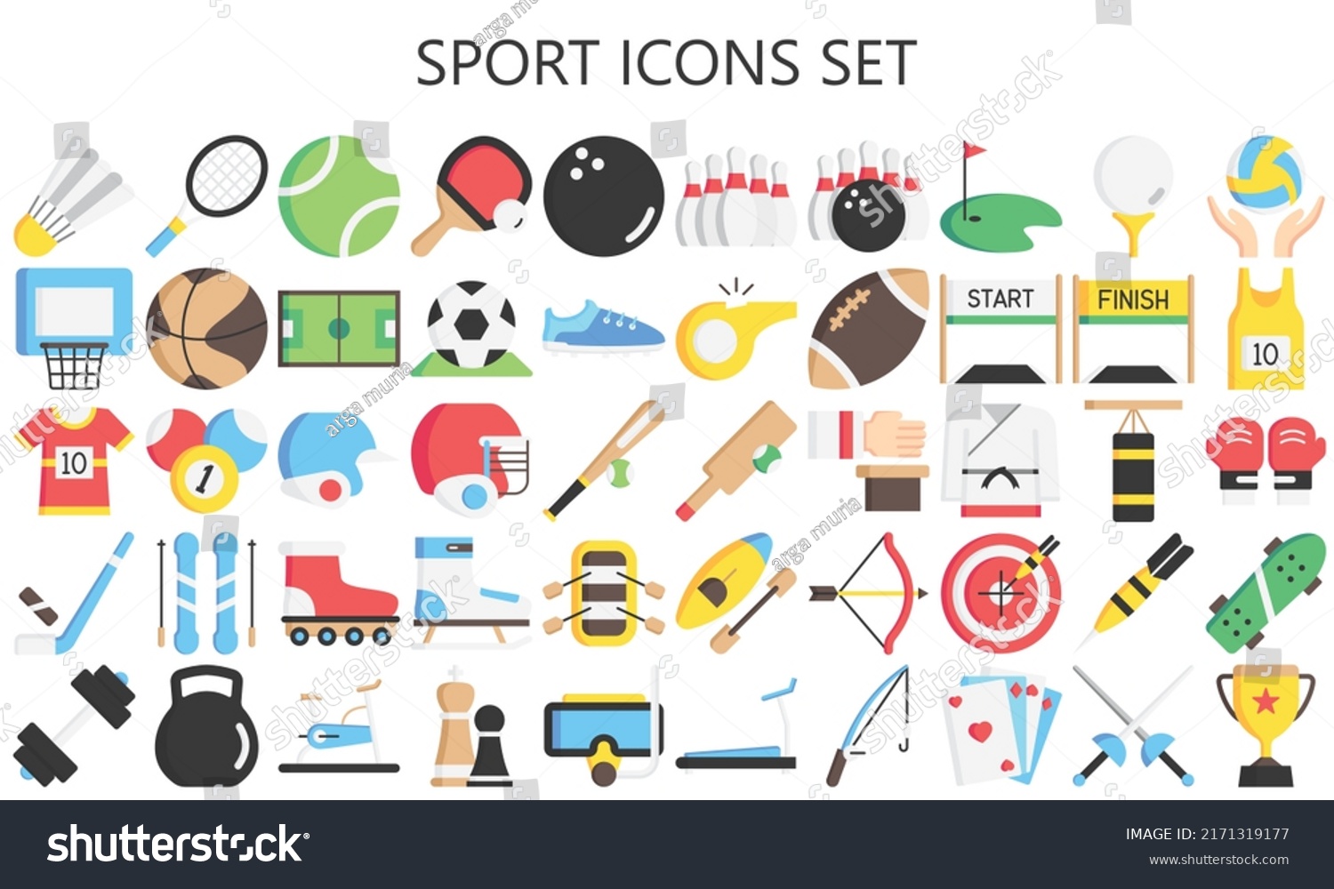 SVG of Sports and game multi color icons set, Contains such soccer, baseball, basketball, boxing and more. Used for modern concepts, web, UI, UX kit and applications. vector EPS 10 ready to convert to SVG. svg