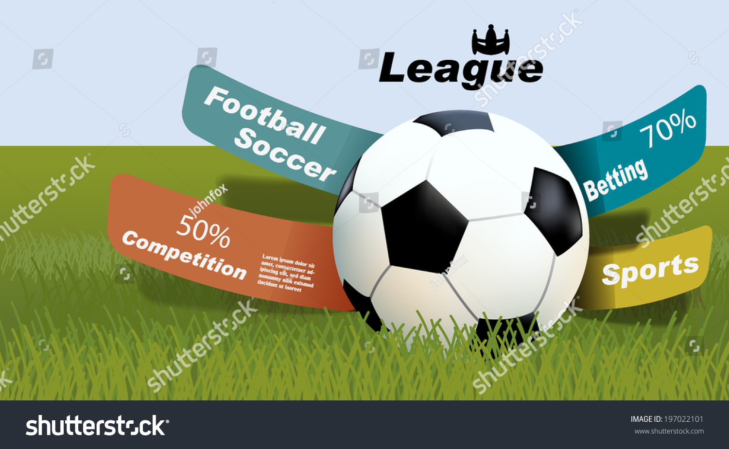 Sports Betting Statistics Football Betting Leagues Stock Vector (Royalty Free) 197022101