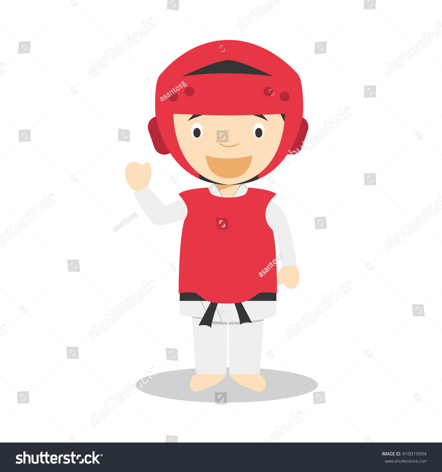 Sports Cartoon Vector Illustrations Taekwondo Stock Vector Royalty Sports Cartoon Vector Illustrations Taekwondo Stock Vector Royalty