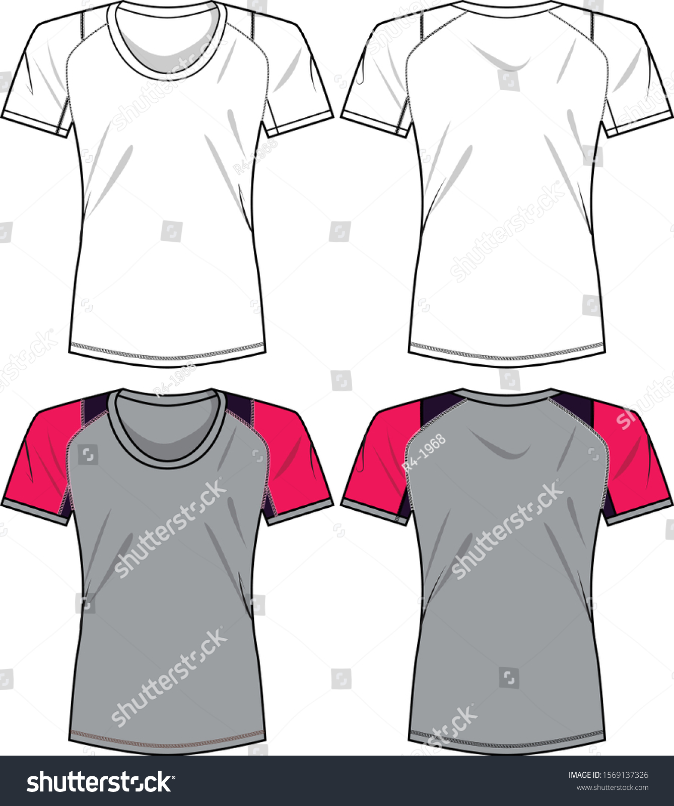 Sports Girl Jersey Template Team Uniforms Stock Vector (Royalty Free ...