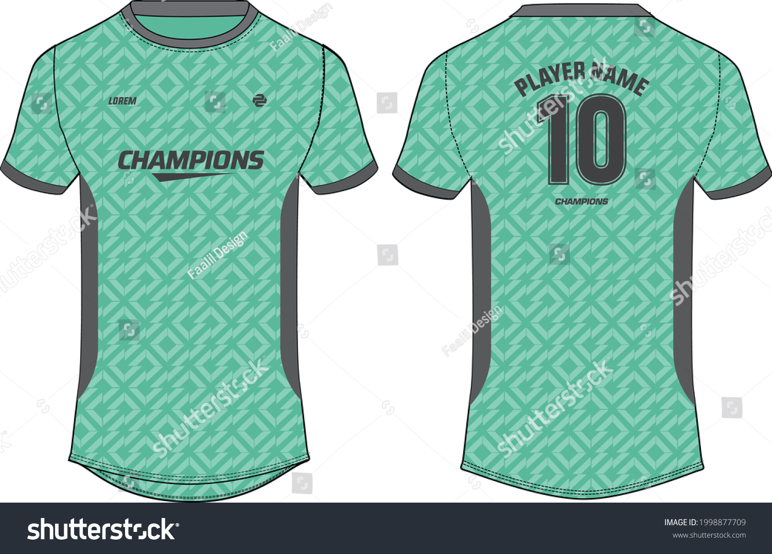 Sports Jersey T Shirt Design Concept Stock Vector (Royalty Free ...