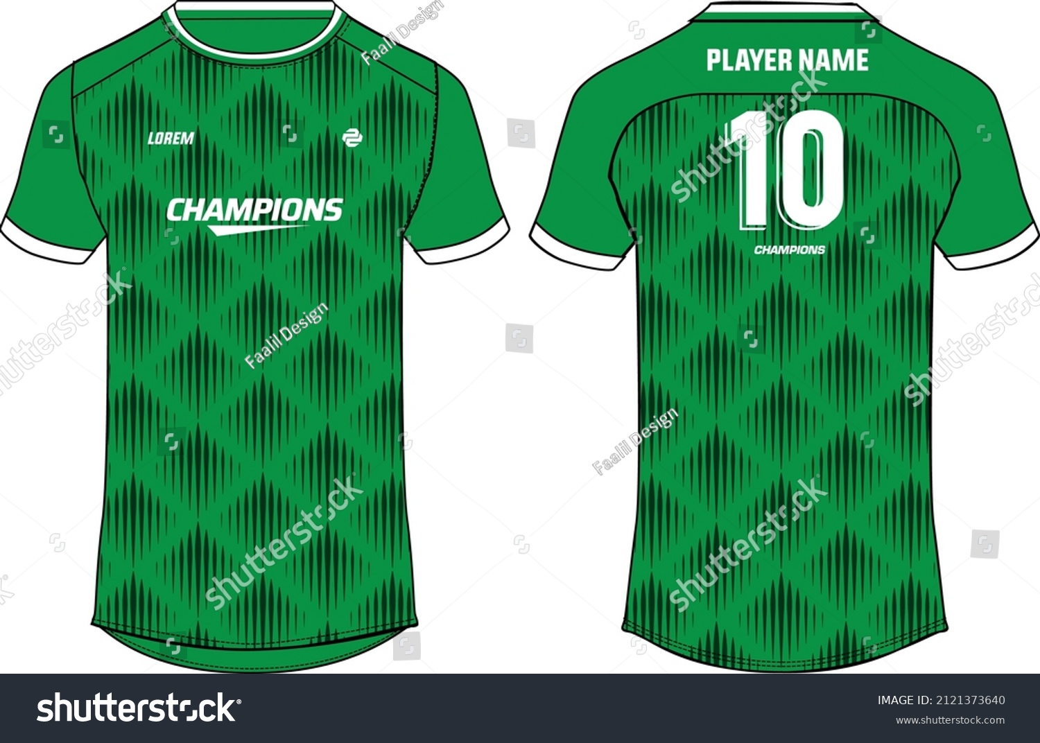 Sports Jersey T Shirt Design Flat Stock Vector (Royalty Free) 2121373640