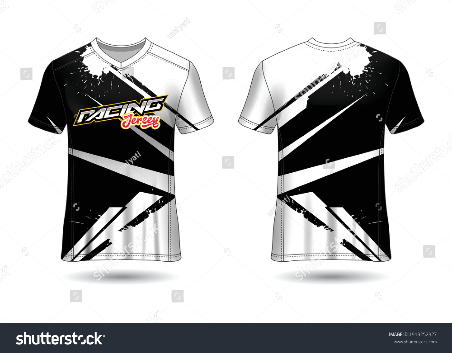 Sports Racing Jersey Design Template Team Stock Vector (Royalty Free ...