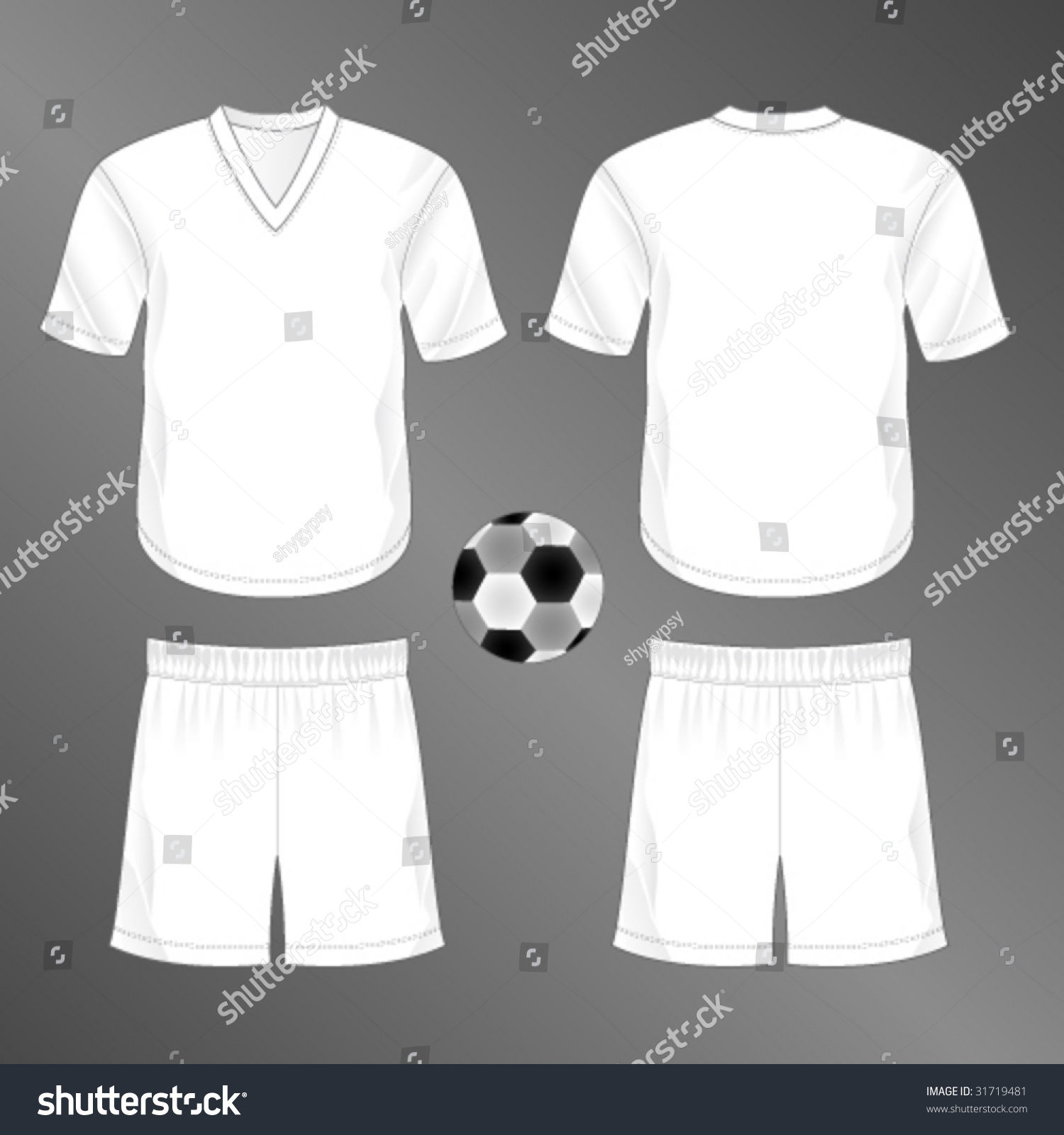 Sports Series. Realistic Team Soccer (European Football) Uniform ...