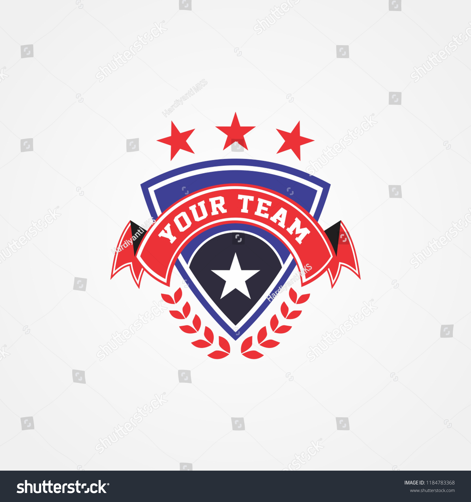 Sports Team Campaign National Patriotic Badge Stock Vector (Royalty ...