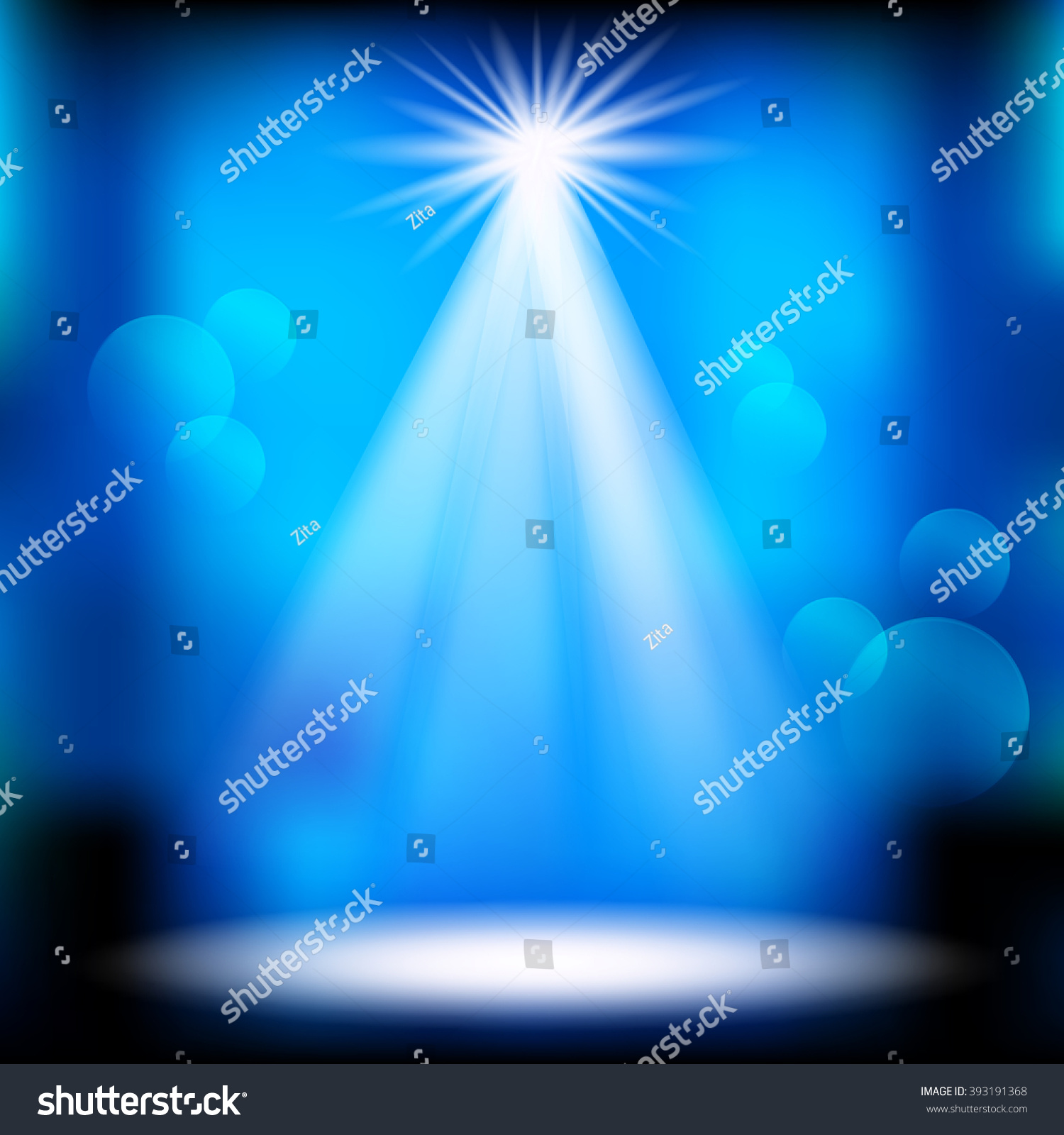 Spotlight Beams Vector Illustration Stock Vector (Royalty Free