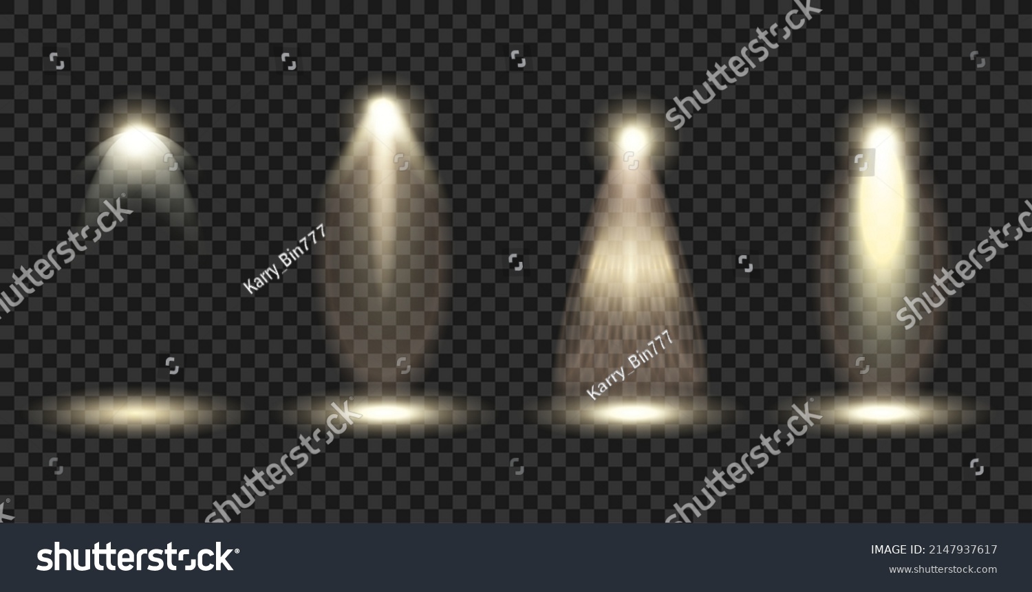 Spotlight On Transparent Background Vector Special Stock Vector ...