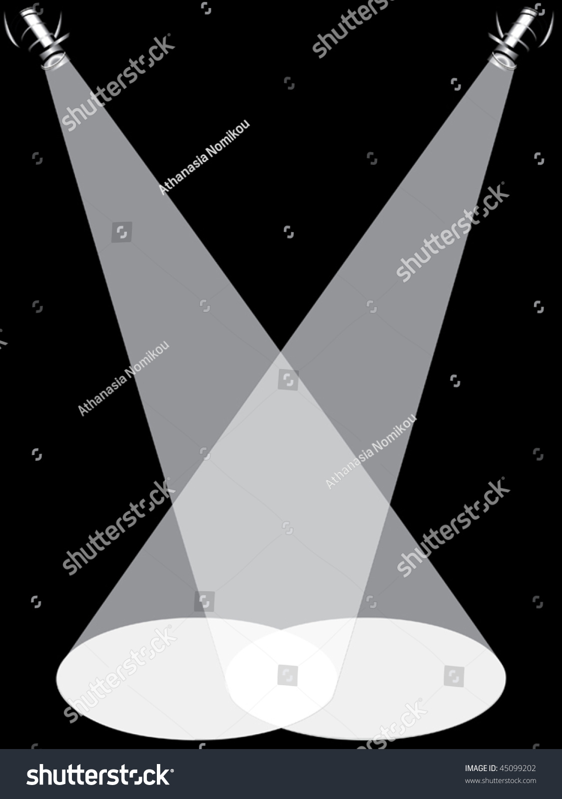 Spotlights Vector - 45099202 : Shutterstock