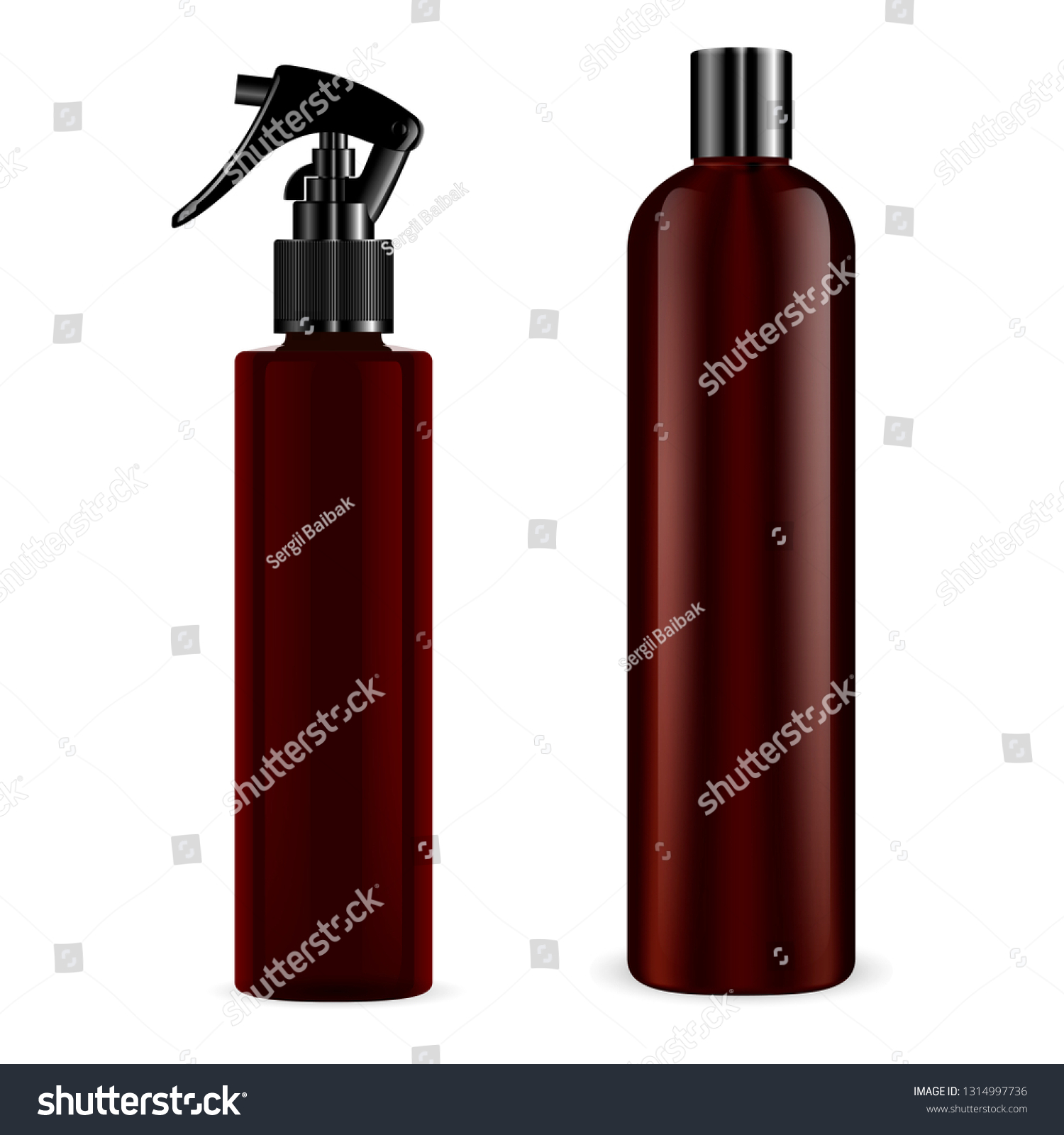 Download Spray Shampoo Bottle Vector Mockup Hair Stock Vector Royalty Free 1314997736 PSD Mockup Templates