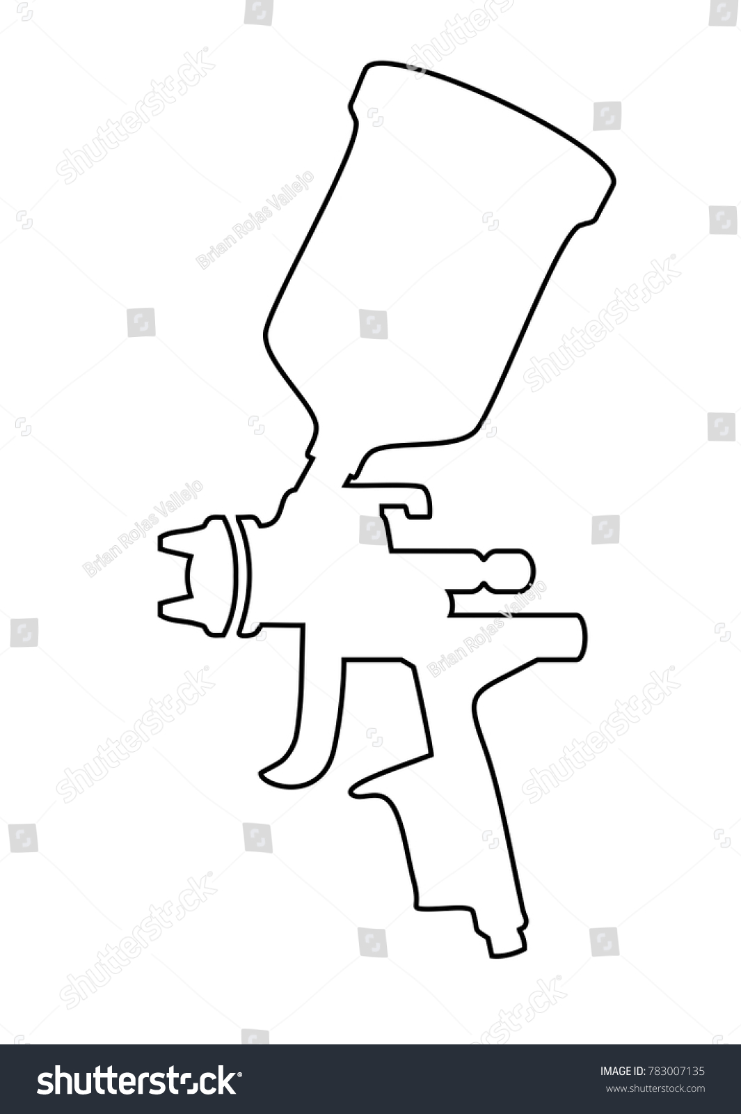 Spray Gun Vector Stock Vector (Royalty Free) 783007135 | Shutterstock