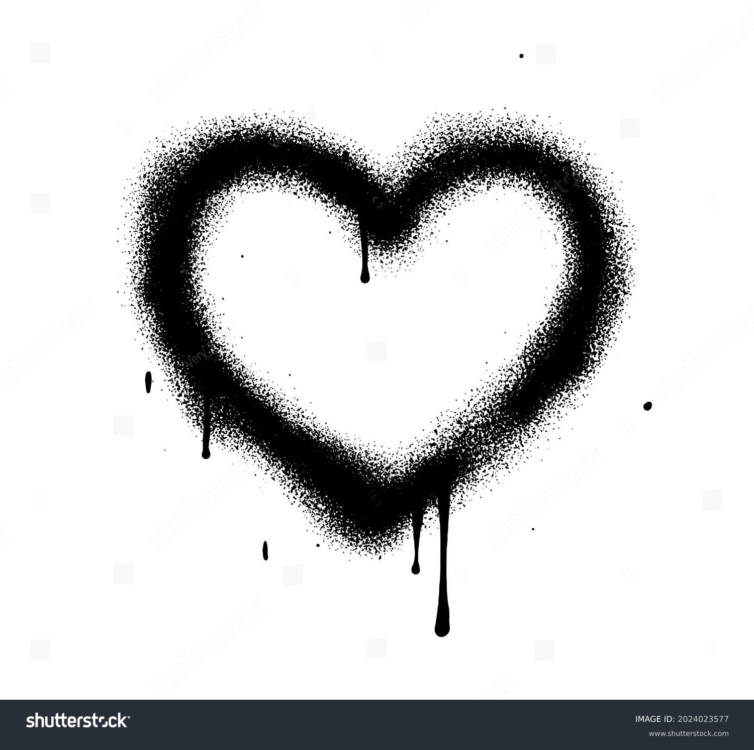 SVG of Spray Paint Heart isolated on White Background. Vector Symbol of Love for Happy Women's, Mother's, Valentine's Day, Birthday greeting card.  Street style.  svg