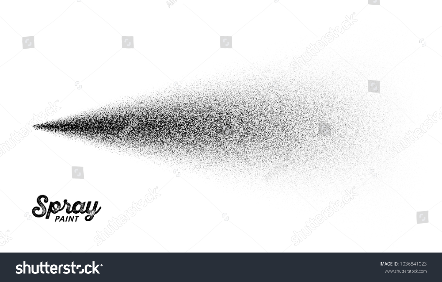SVG of Spray paint or spray mist effect, vector illustration svg