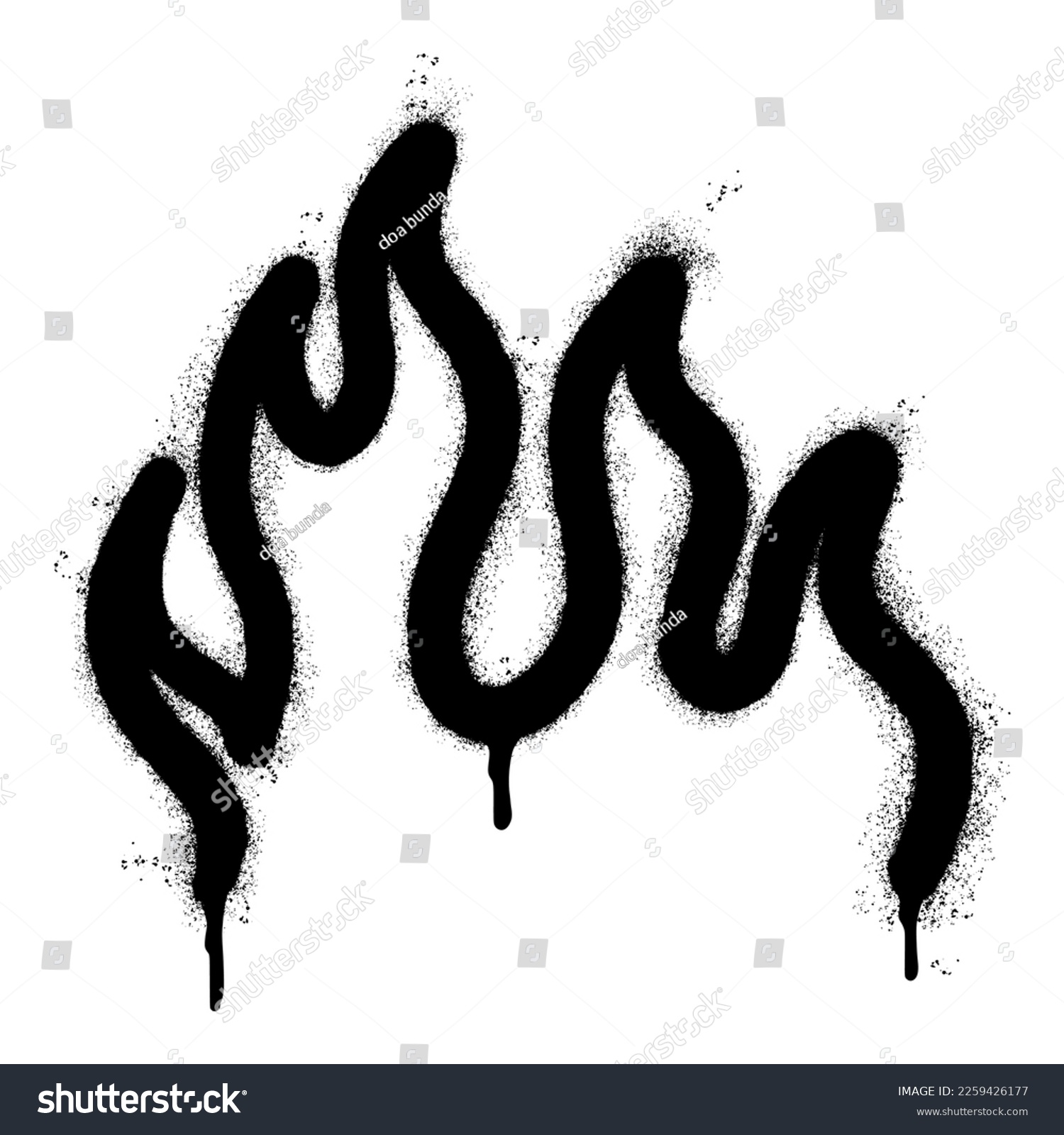 SVG of Spray Painted Graffiti Fire flame icon Sprayed isolated with a white background. svg