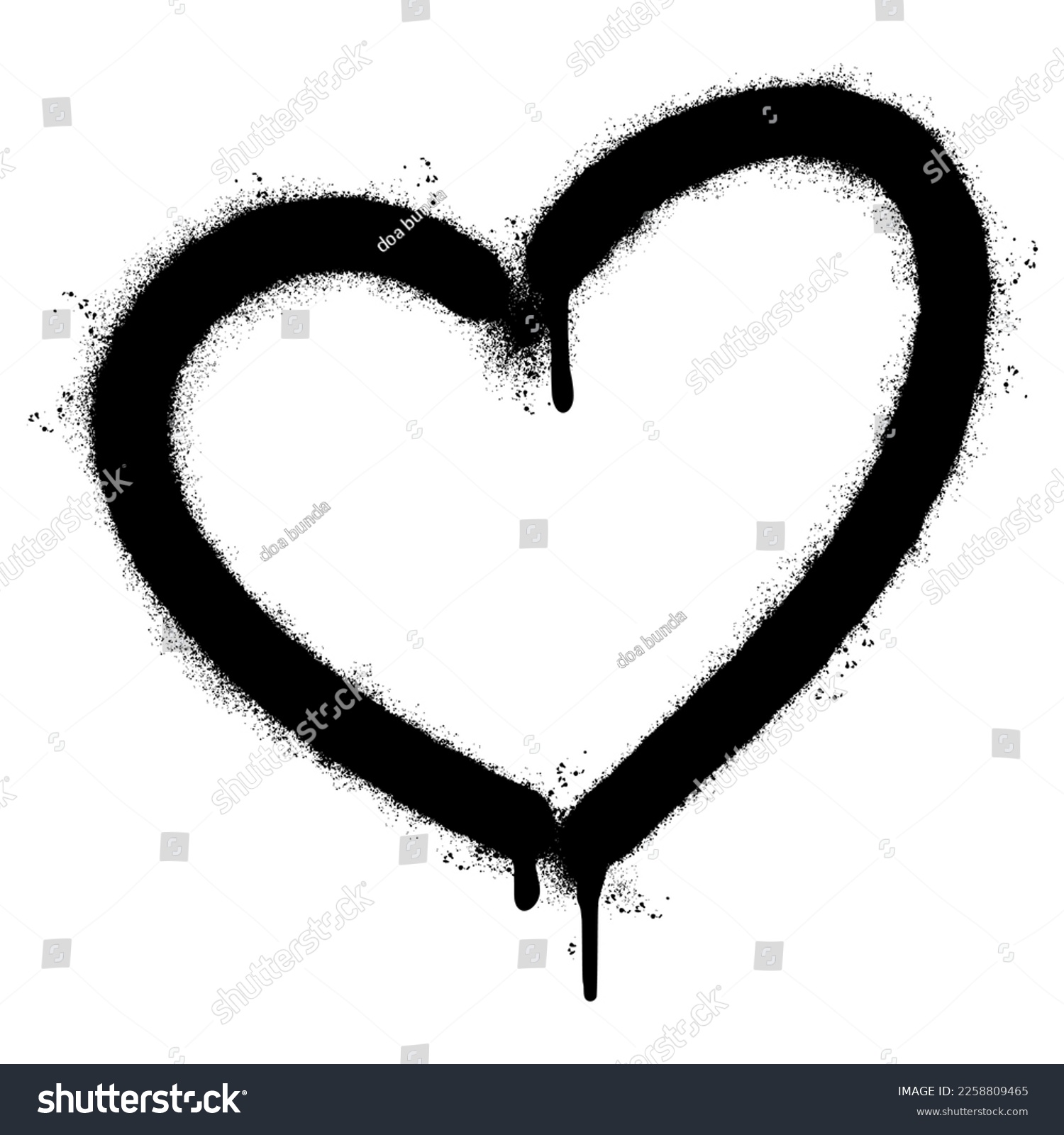 SVG of Spray Painted Graffiti heart icon Sprayed isolated with a white background. graffiti love icon with over spray in black over white. svg