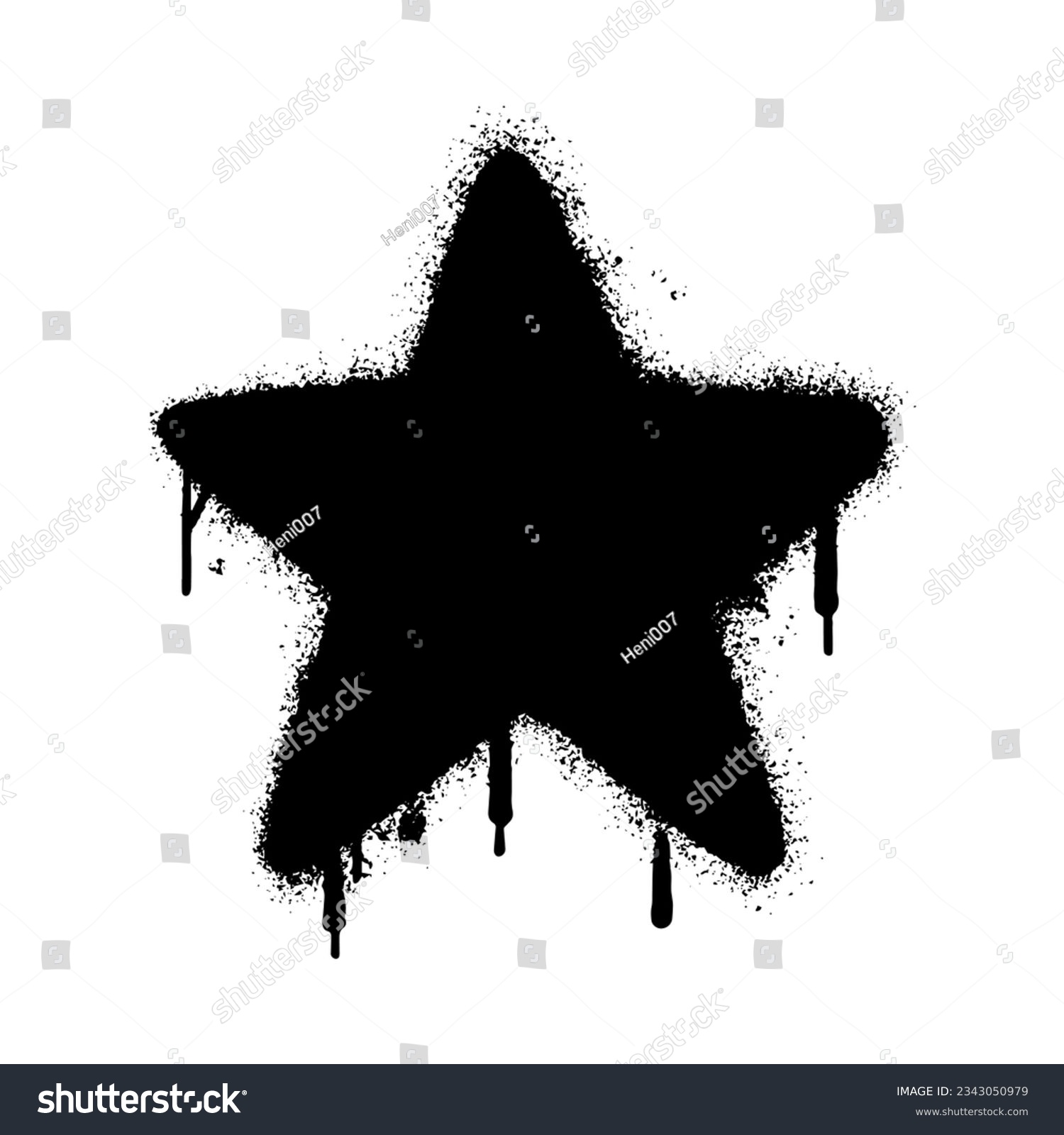 SVG of Spray Star Graffiti Spray isolated on white background. svg