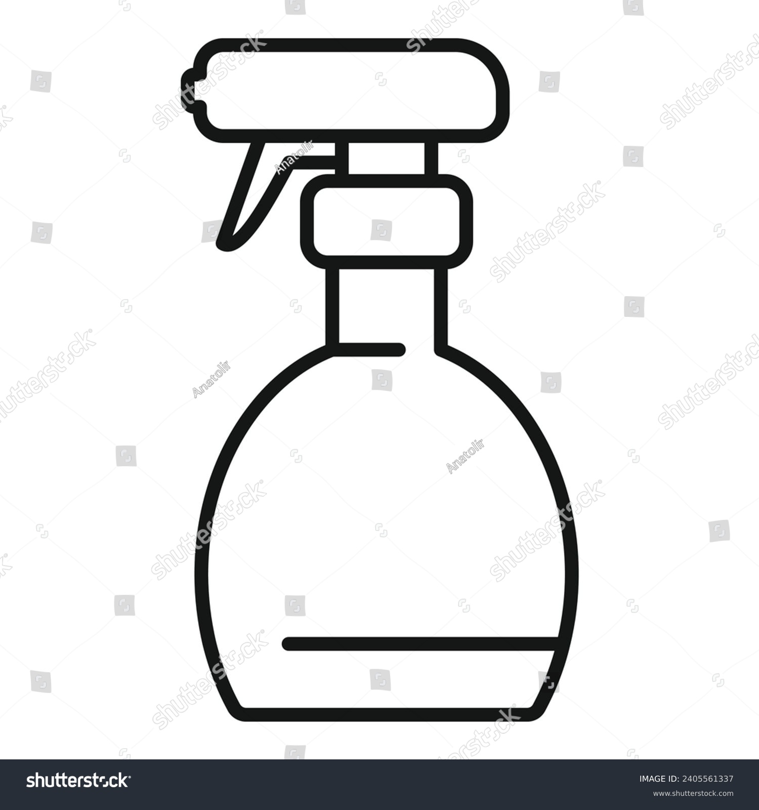 recommend clip art: Sprayer bottle atomizer icon outline vector. Water gun. Deodorant nozzle