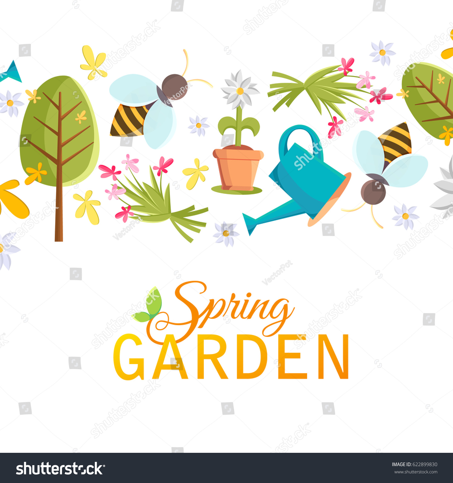 Garden Design Graphics spring garden design poster images tree stock vector 622899830 Garden Design Graphics spring garden design poster images tree stock vector 622899830
