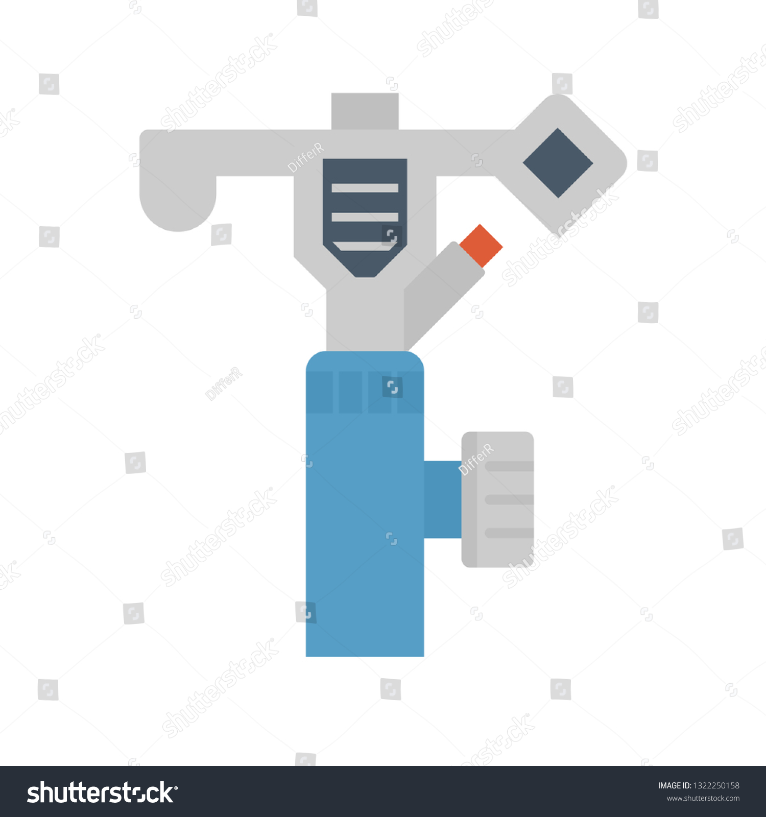 Sprinkler Icon Irrigation Sprinkler Impact Head Stock Vector (Royalty ...