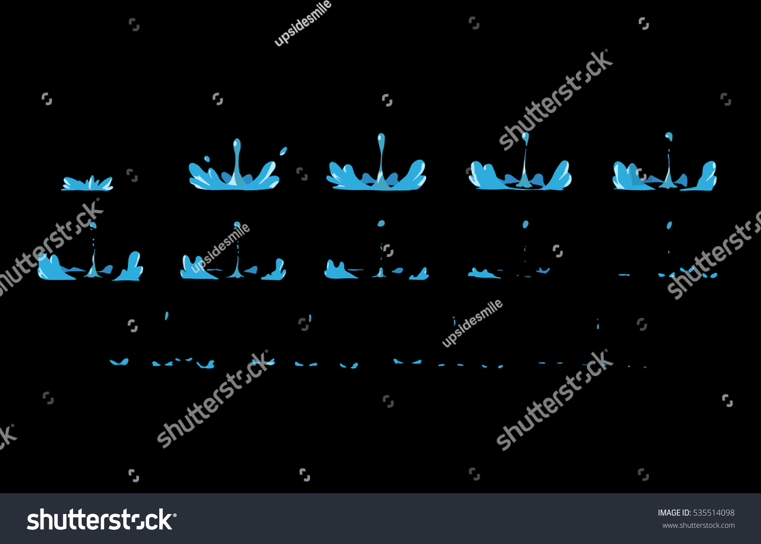 Image Vectorielle De Stock De Feuille Deau En Forme De