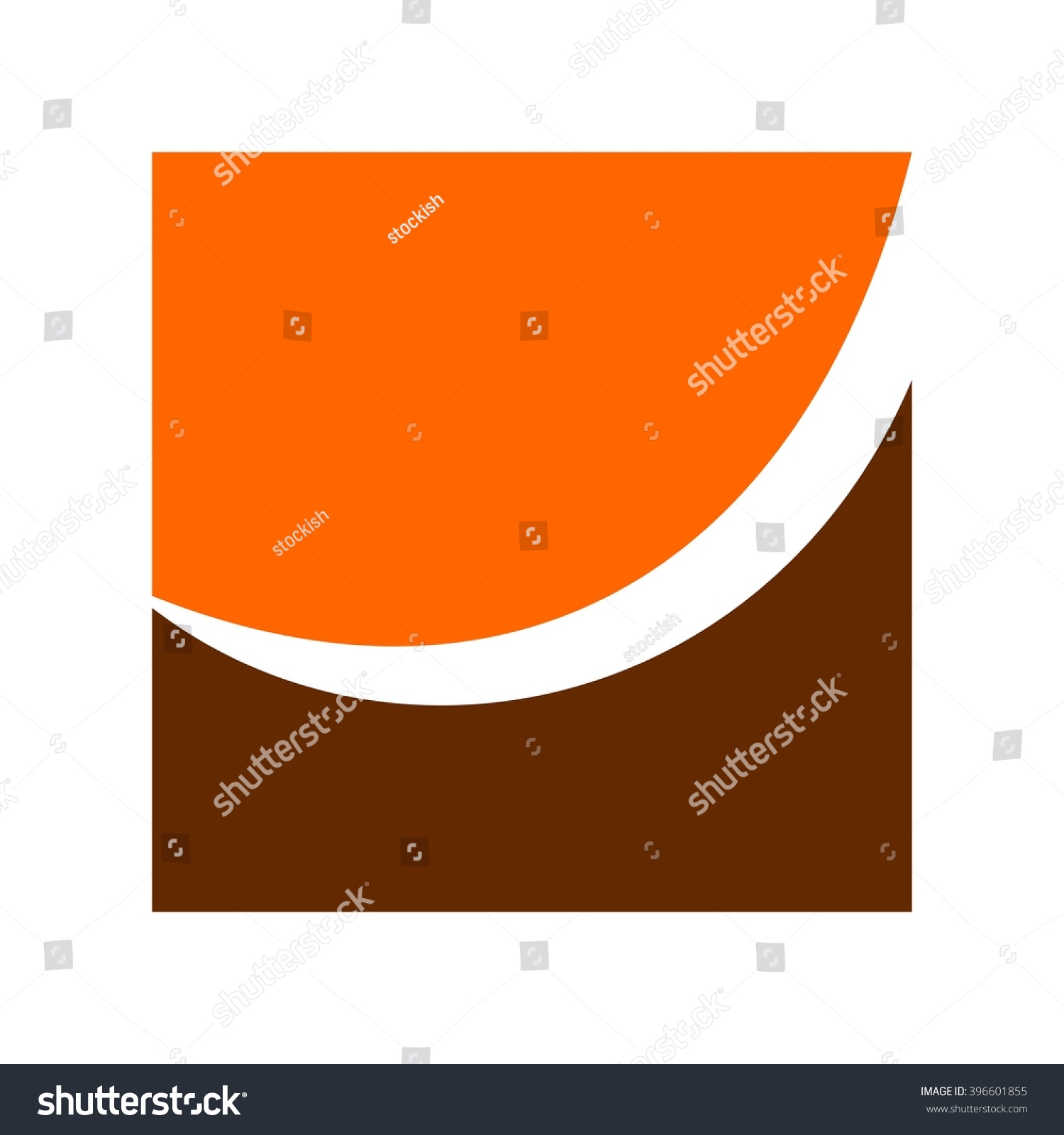 Square Swoosh Logo Vector Stock Vector (Royalty Free) 396601855 ...