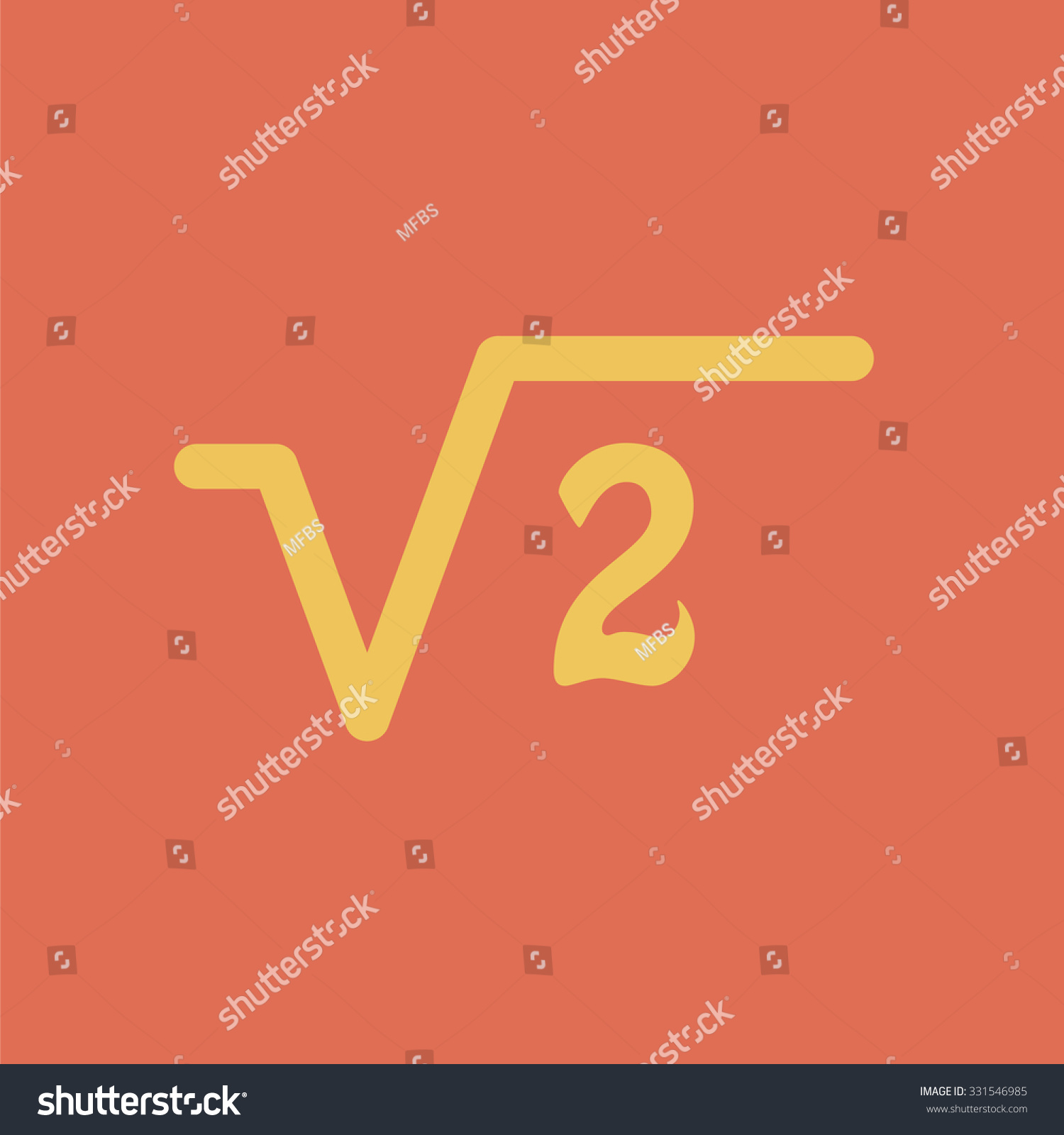 471 Square Root Of 2 Images Stock Photos Vectors Shutterstock   Stock Vector Square Root Of Two Icon 331546985 