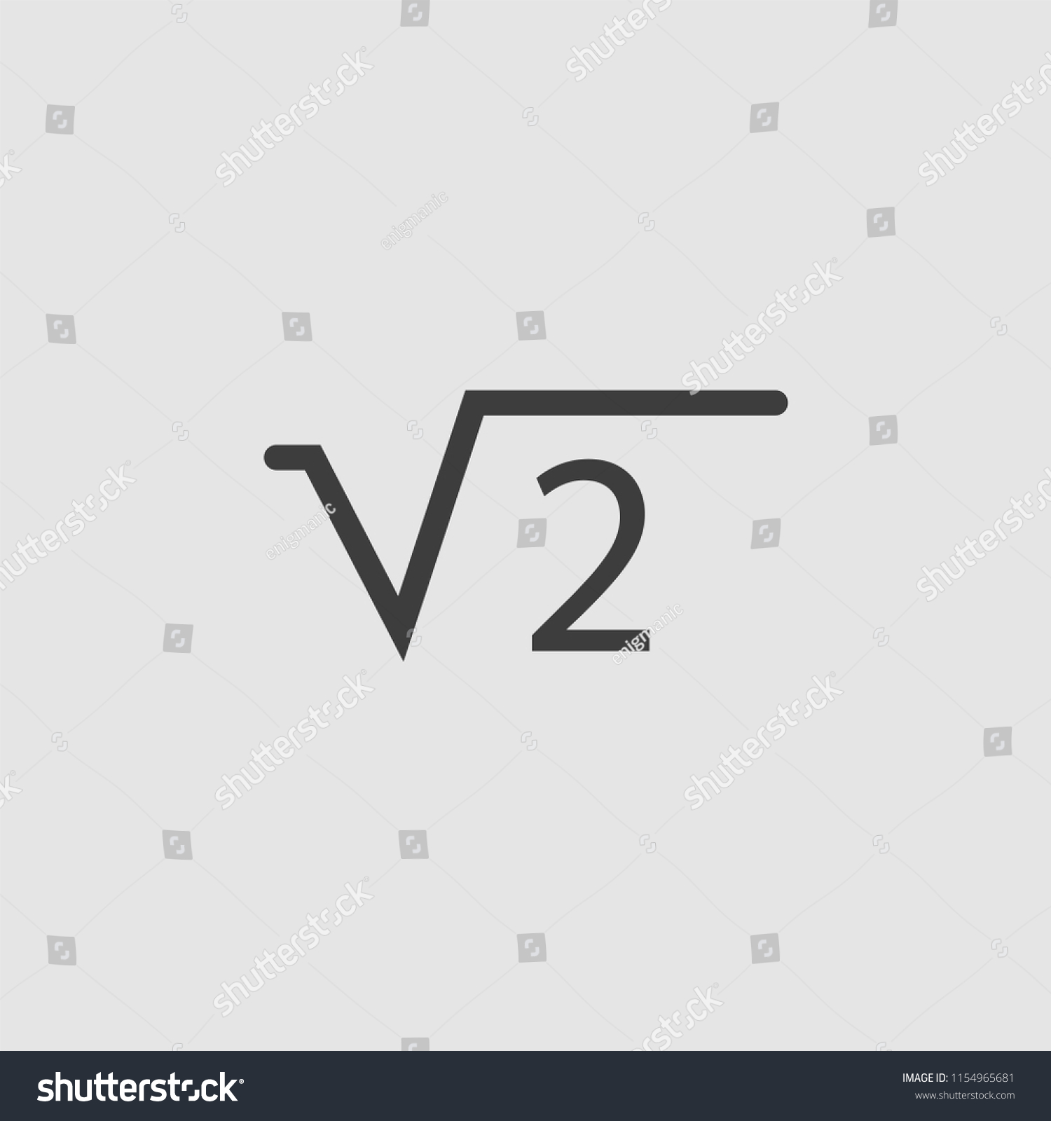Square Root 13 Two Icon Illustration Stock Vector (Royalty Free