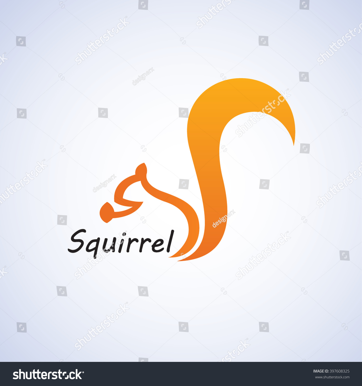 Squirrel Logo Stock Vector 397608325 : Shutterstock