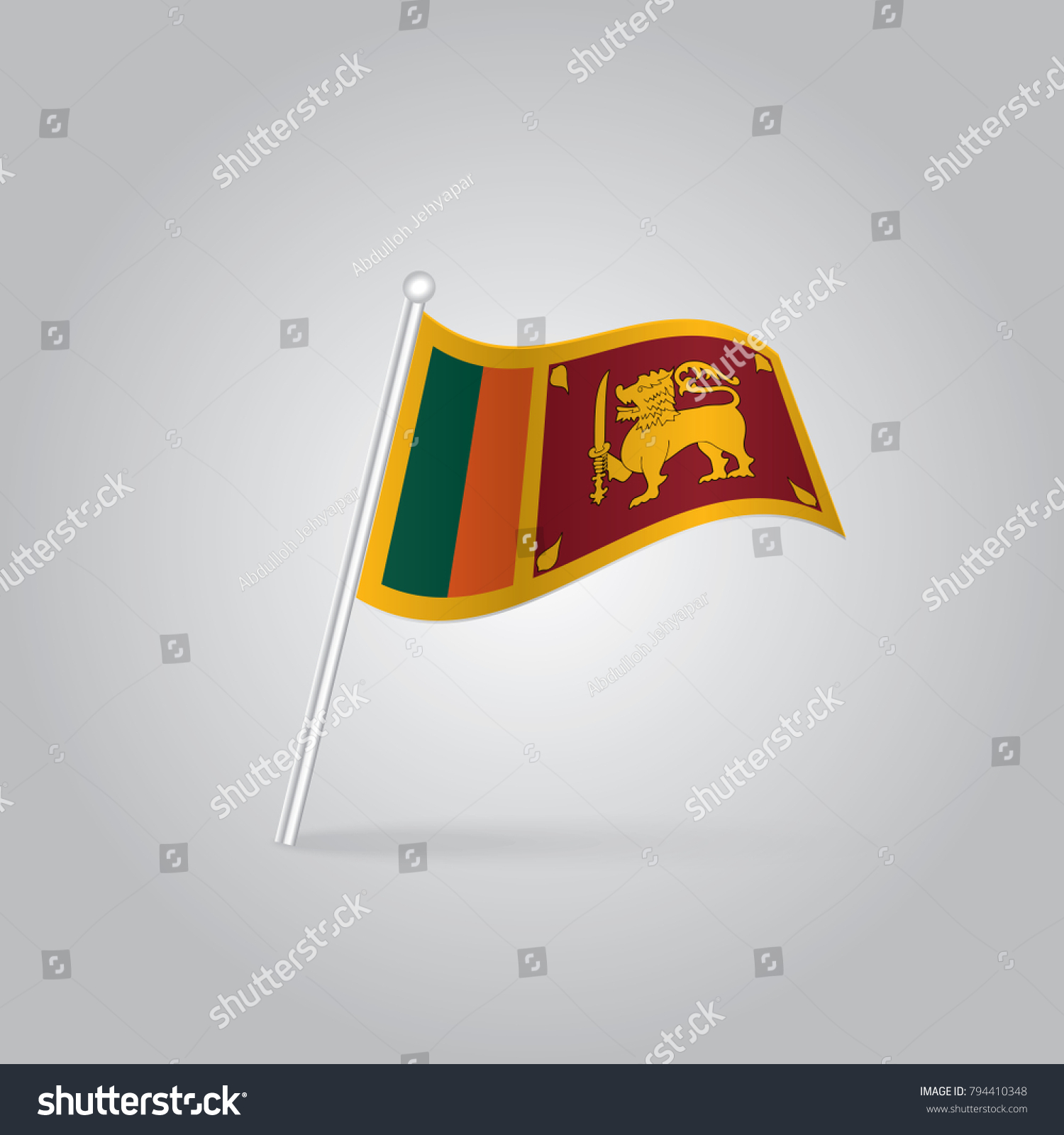 Sri Lanka Flag Stock Vector (Royalty Free) 794410348 | Shutterstock