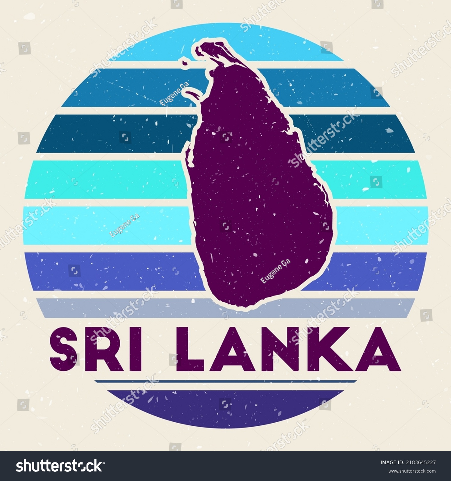 Sri Lanka Logo Sign Map Country Stock Vector (Royalty Free) 2183645227 ...