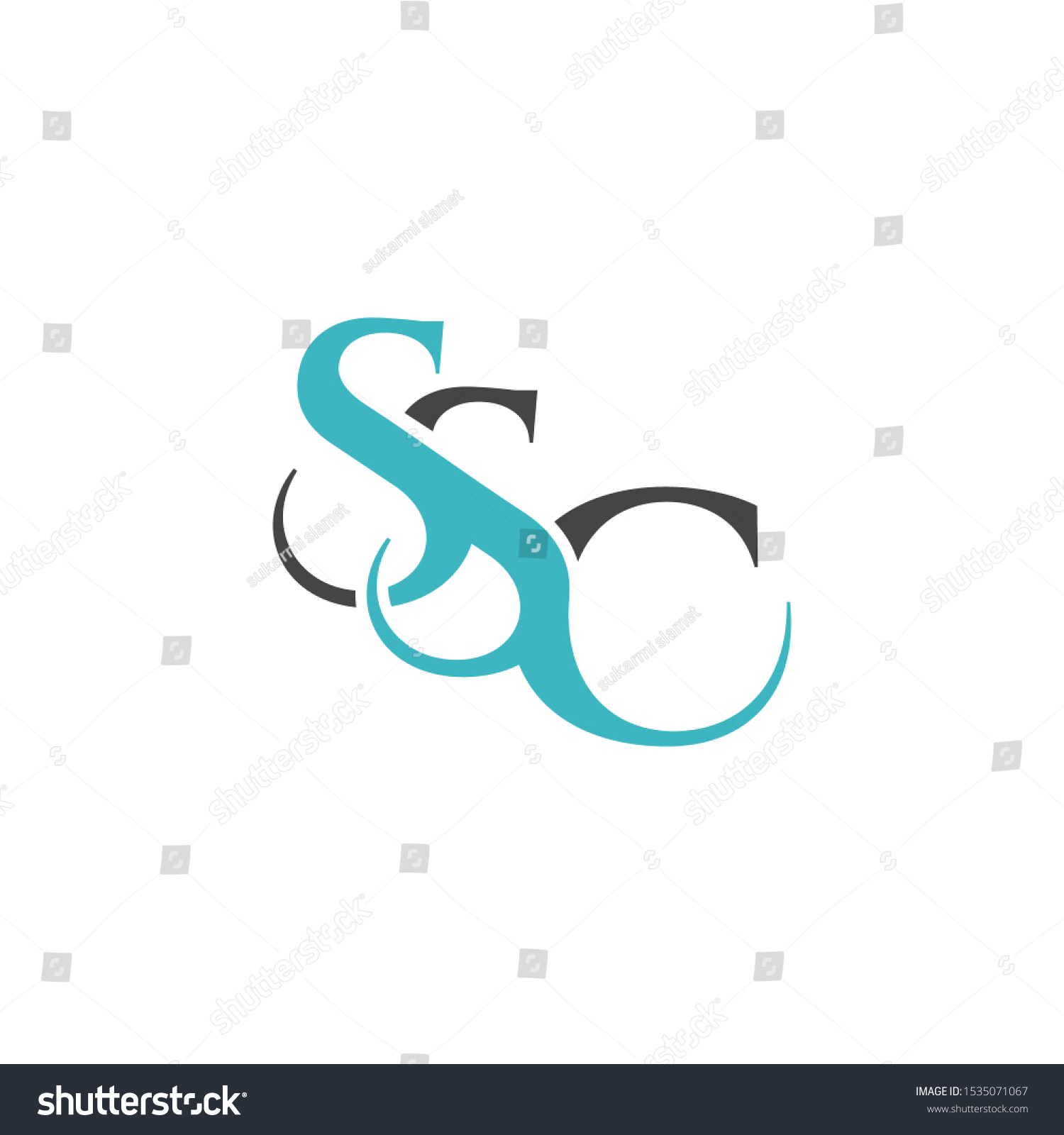 Ssc Logo Design Branding Vector Stock Vector Royalty Free 1535071067