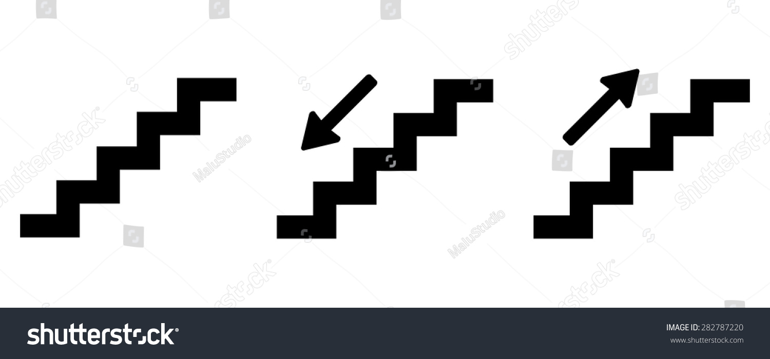 Stairs Icon Set Stock Vector (Royalty Free) 282787220 - Shutterstock