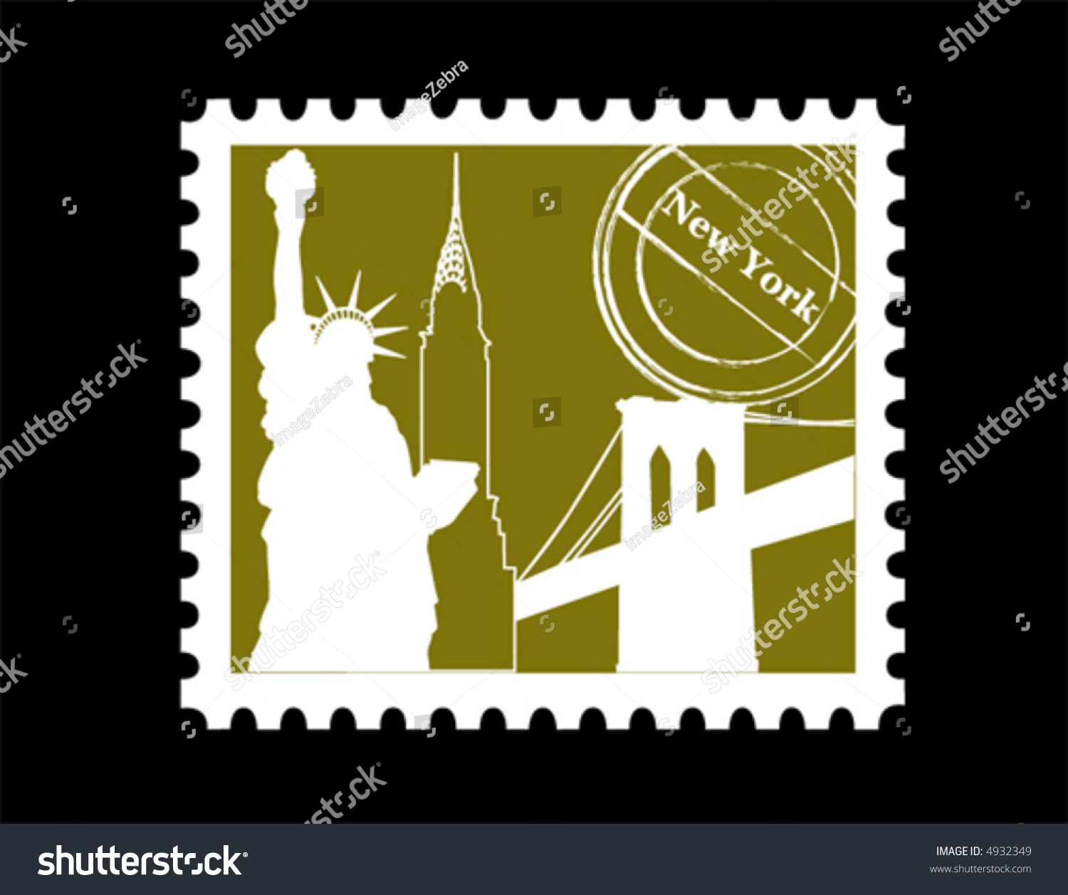 SVG of Stamp, New York svg