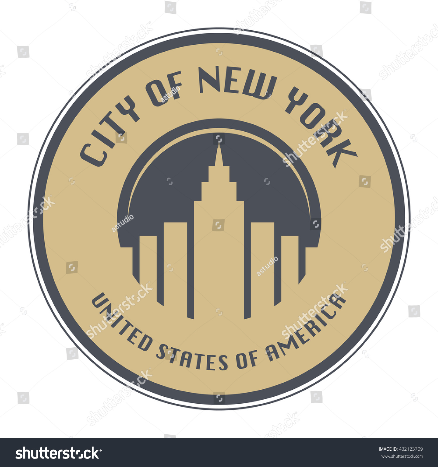 stamp-name-new-york-new-york-stock-vector-royalty-free-432123709