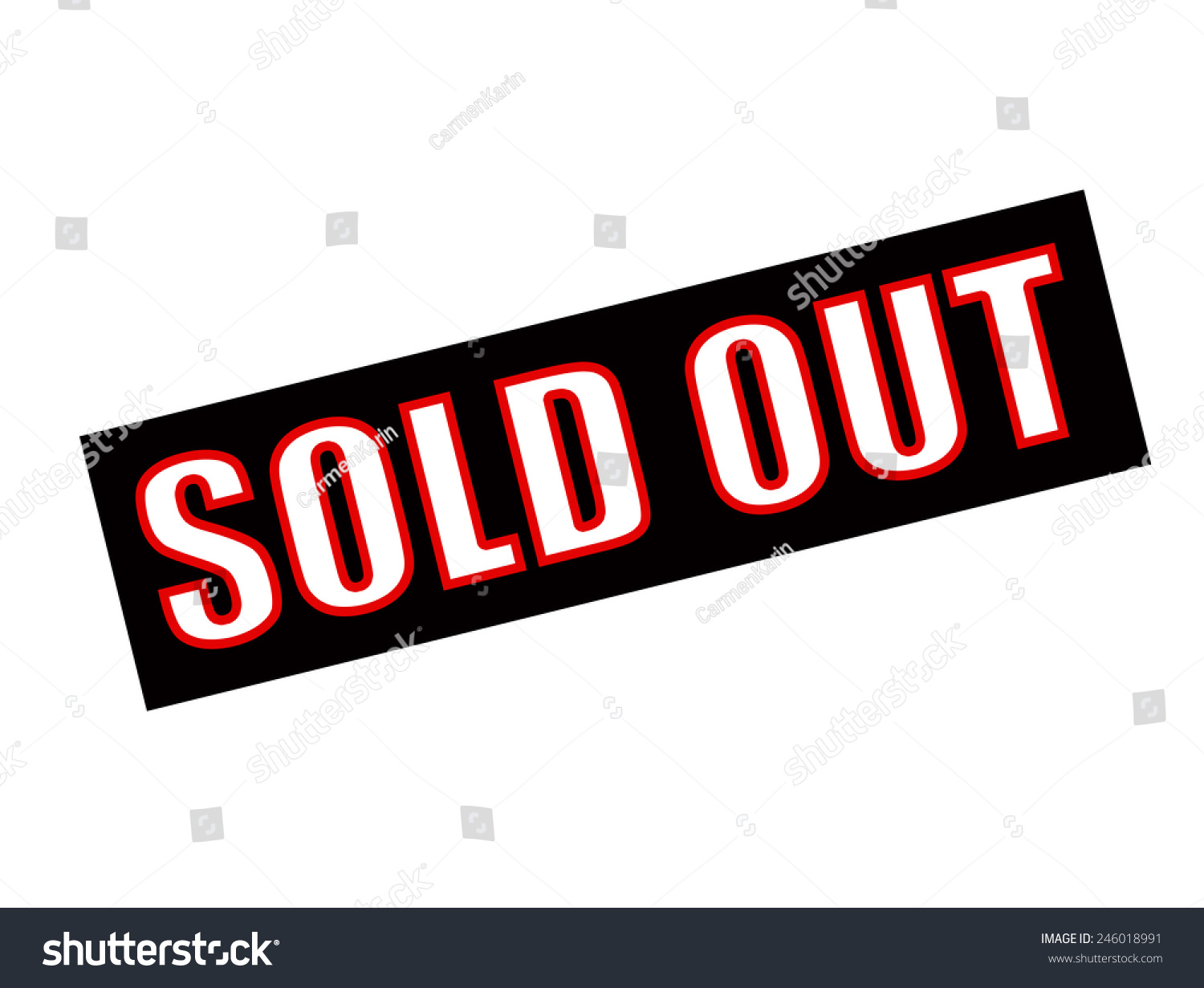 Stamp Text Sold Out Inside Vector Stock Vector (Royalty Free) 246018991