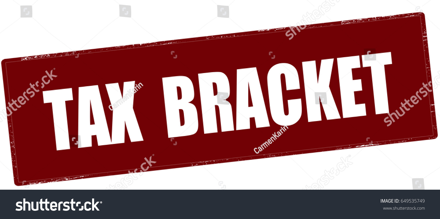 Stamp Text Tax Bracket Inside Vector vector de stock (libre de
