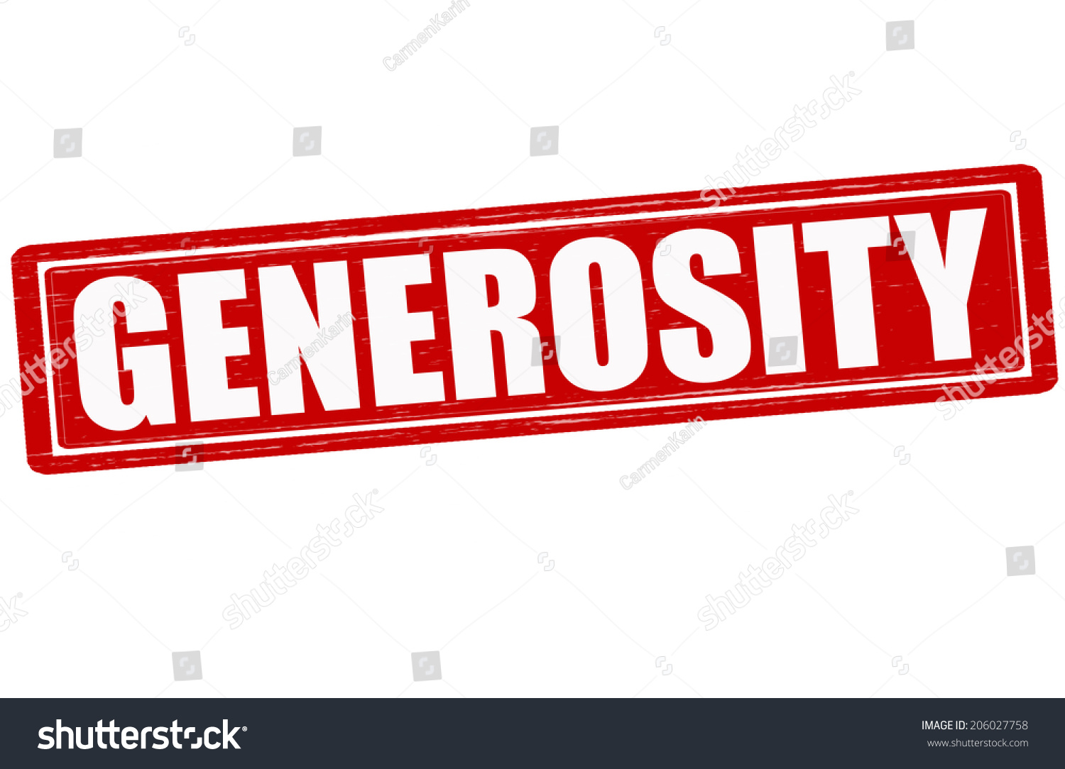 SVG of Stamp with word generosity inside, vector illustration svg