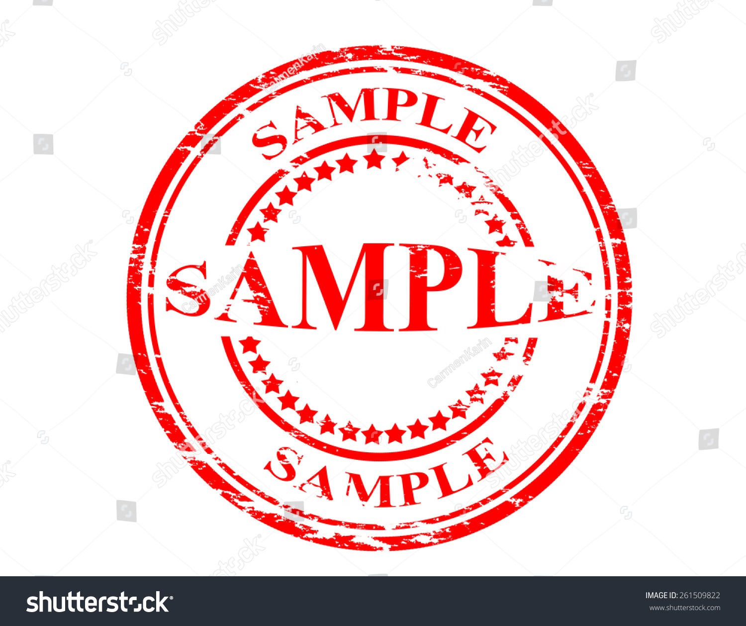 Stamp Word Sample Inside Vector Illustration Stock Vector (Royalty Free ...