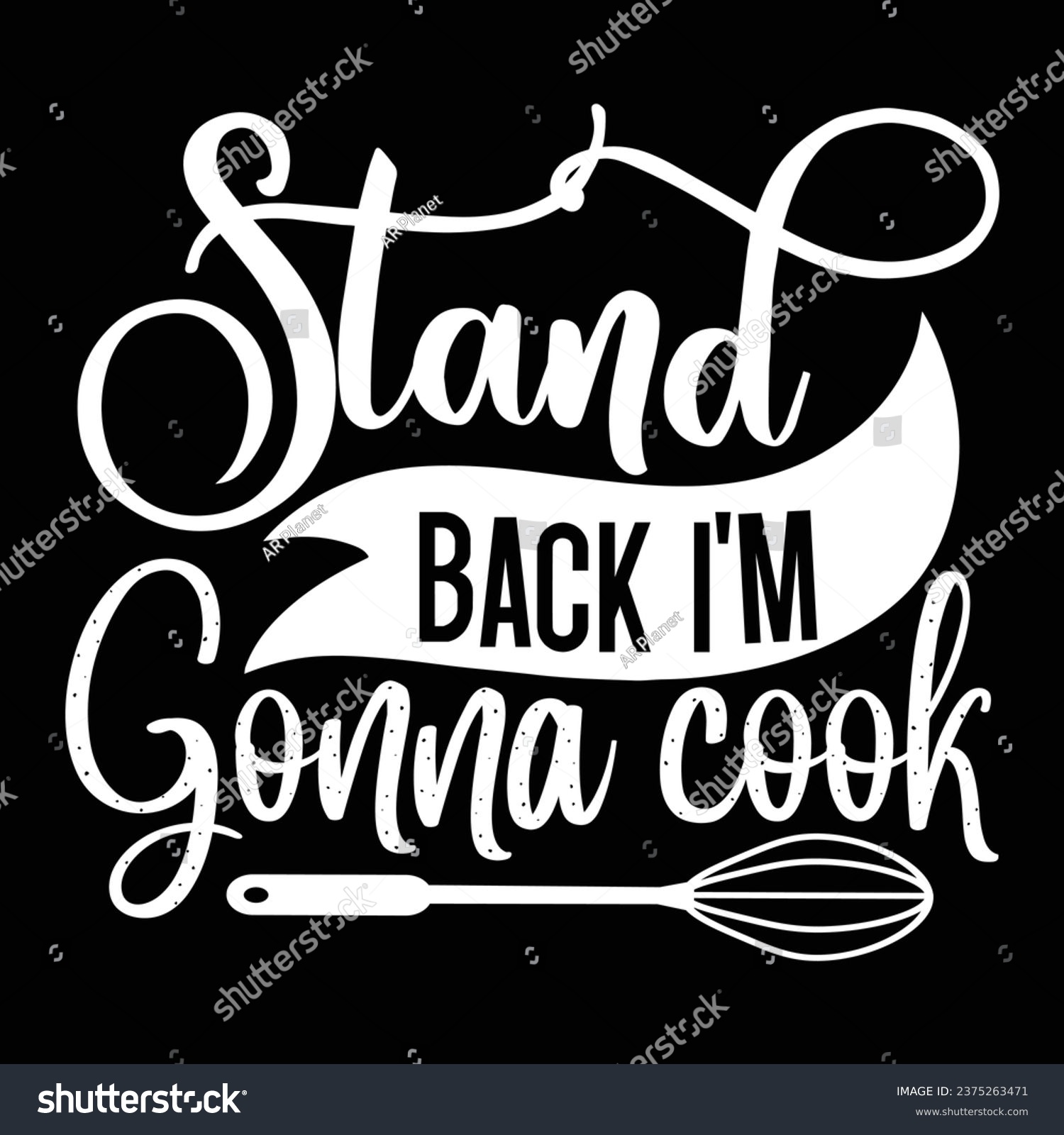 SVG of Stand back I'm gonna cook svg